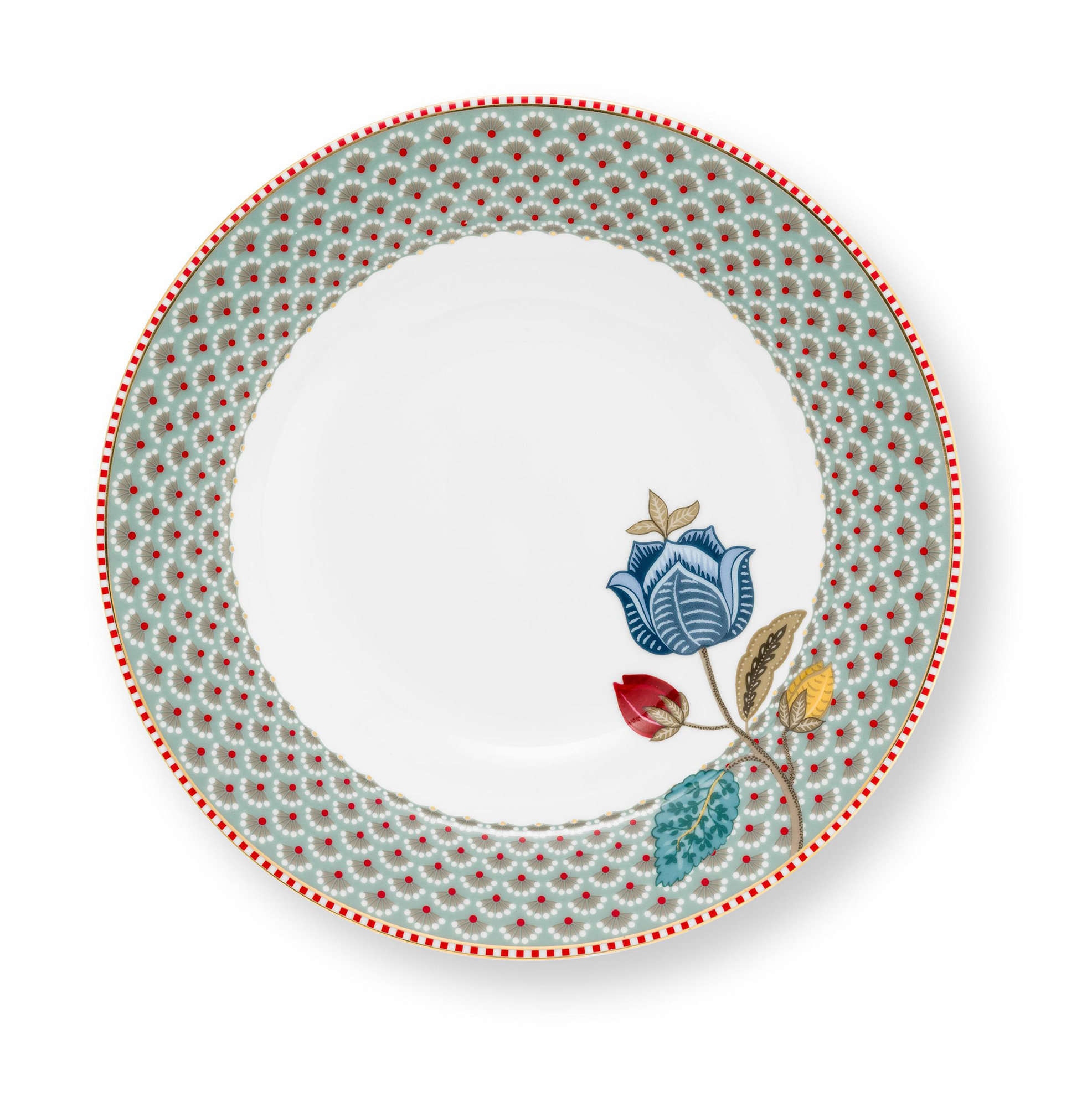 Pip Studio Frühstücksteller Blooming Tales | Blue