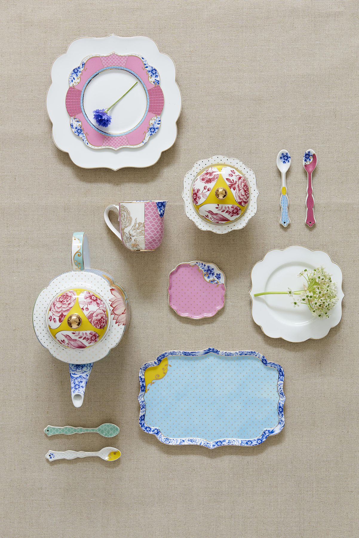 Pip Studio Tasse & Untertasse Royal | multi