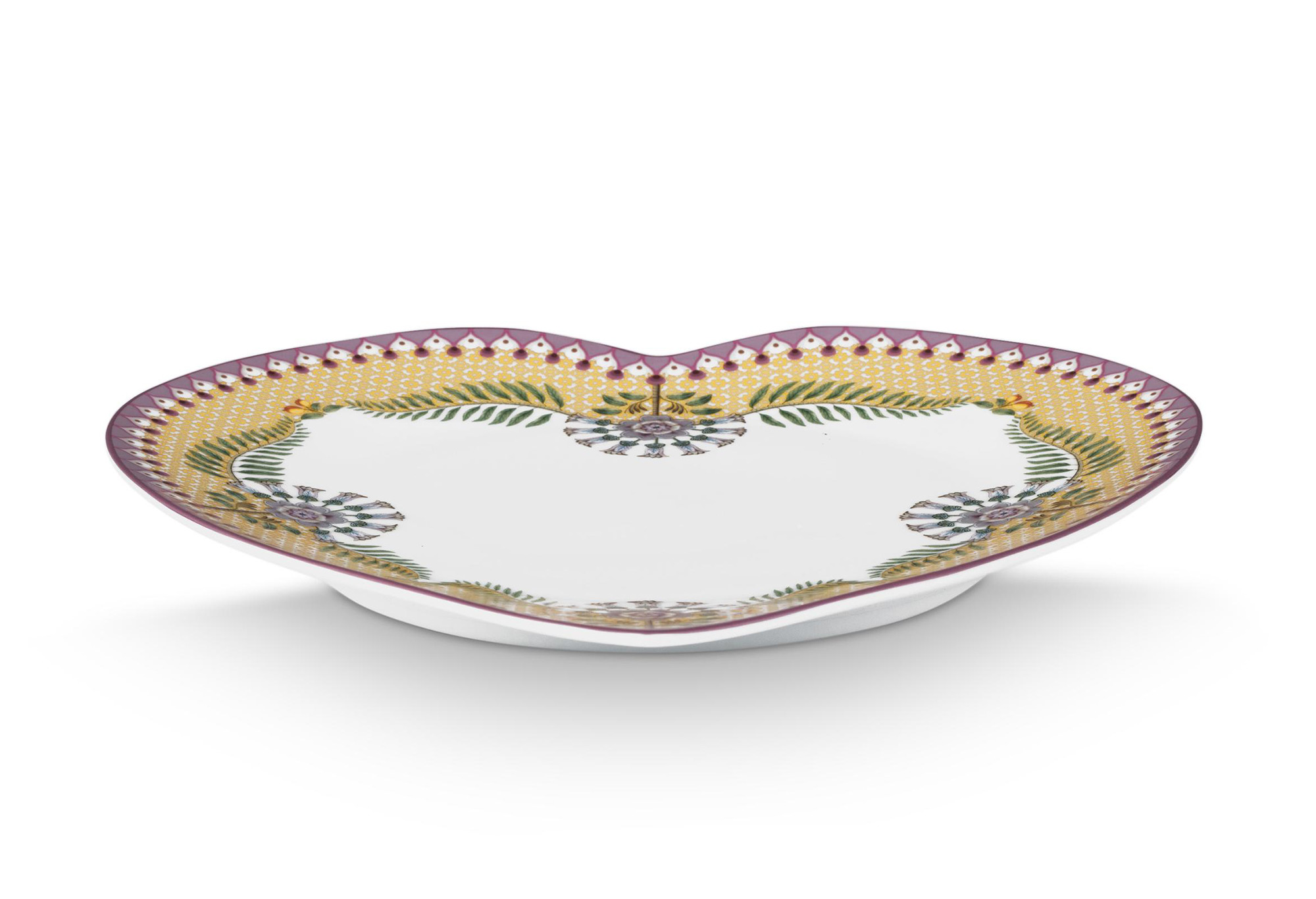 Pip Studio 2 herzförmige Teller Lily & Lotus | Yellow