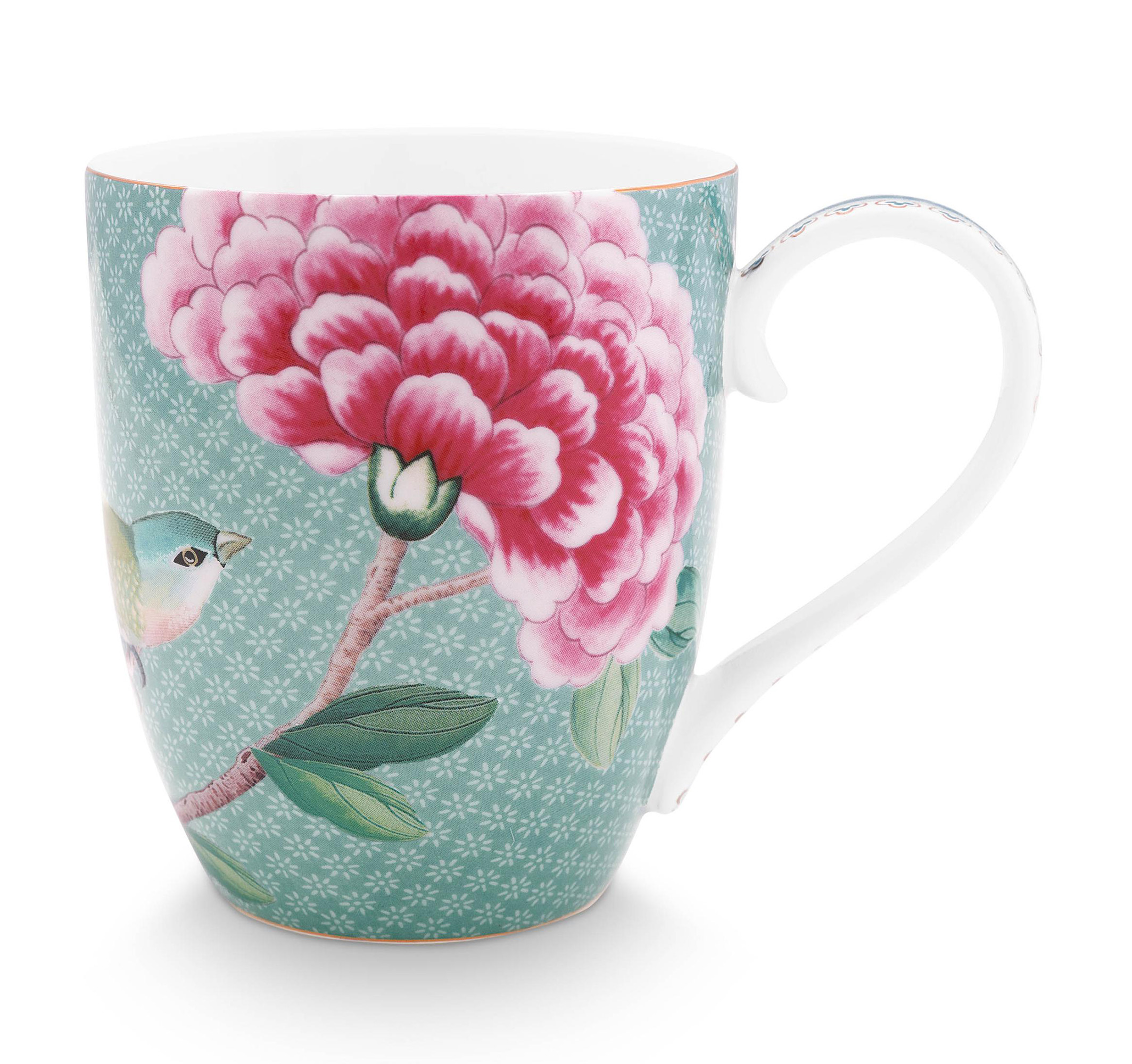 Pip Studio Tasse gross Blushing Birds |  blau