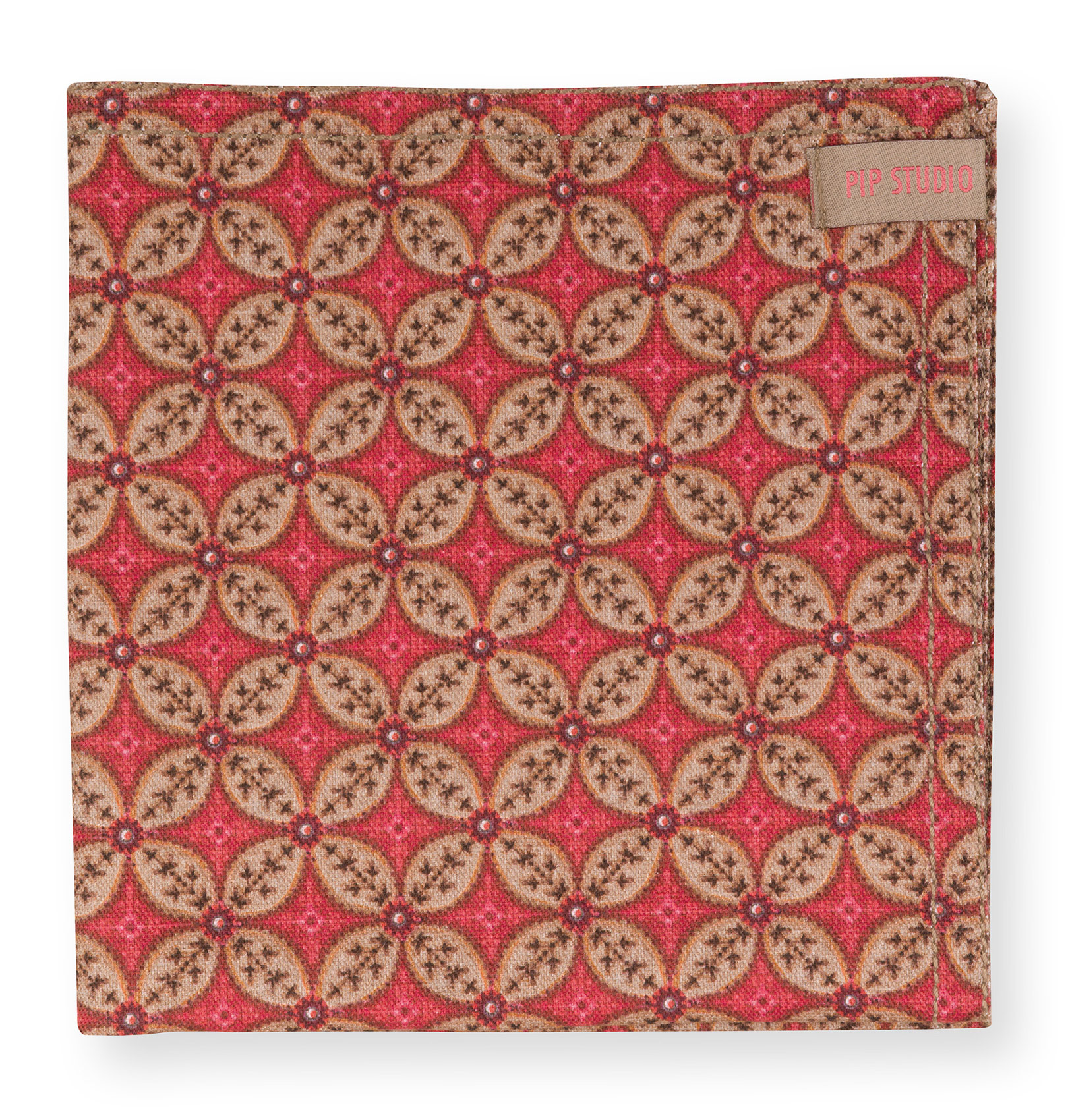 Pip Studio 4 Servietten Blooming Tales | Dark Red