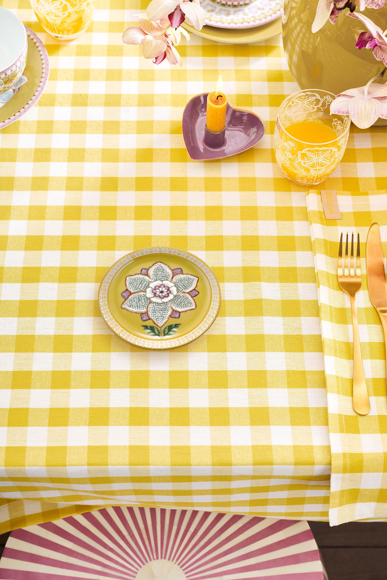 Pip Studio Teebeutelablage Lily & Lotus | Yellow