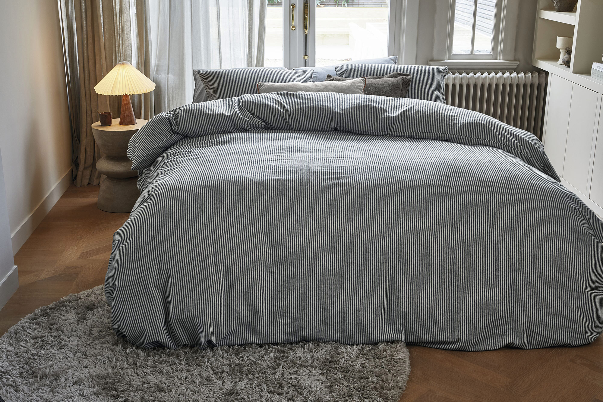 Beddinghouse Flanellbettwäsche Ivan  | schwarz