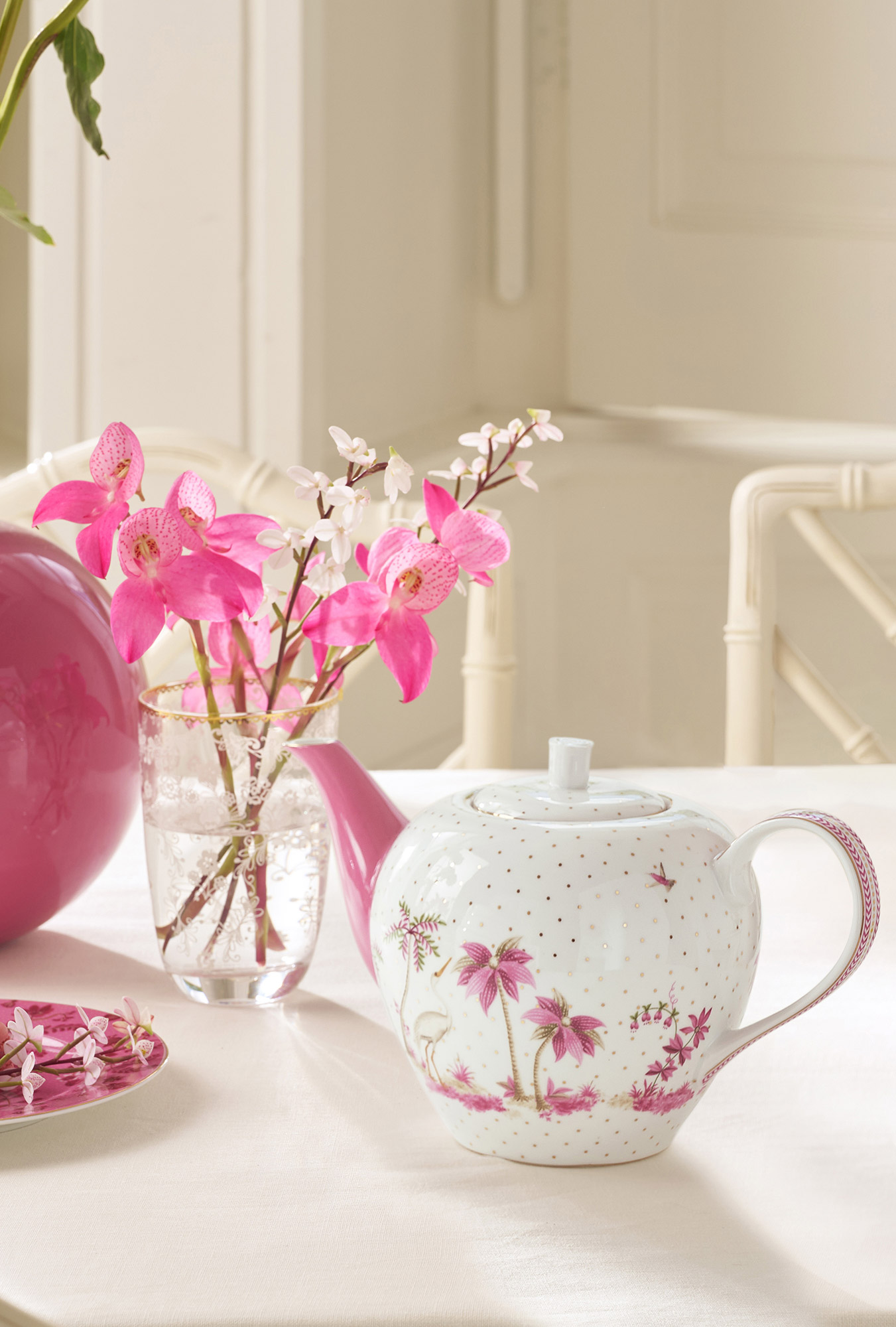 Pip Studio Teekanne gross Jolie | gold pink