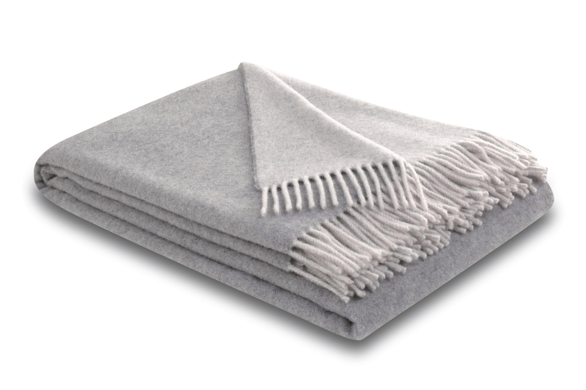 Biederlack Plaid / Decke silver-stone