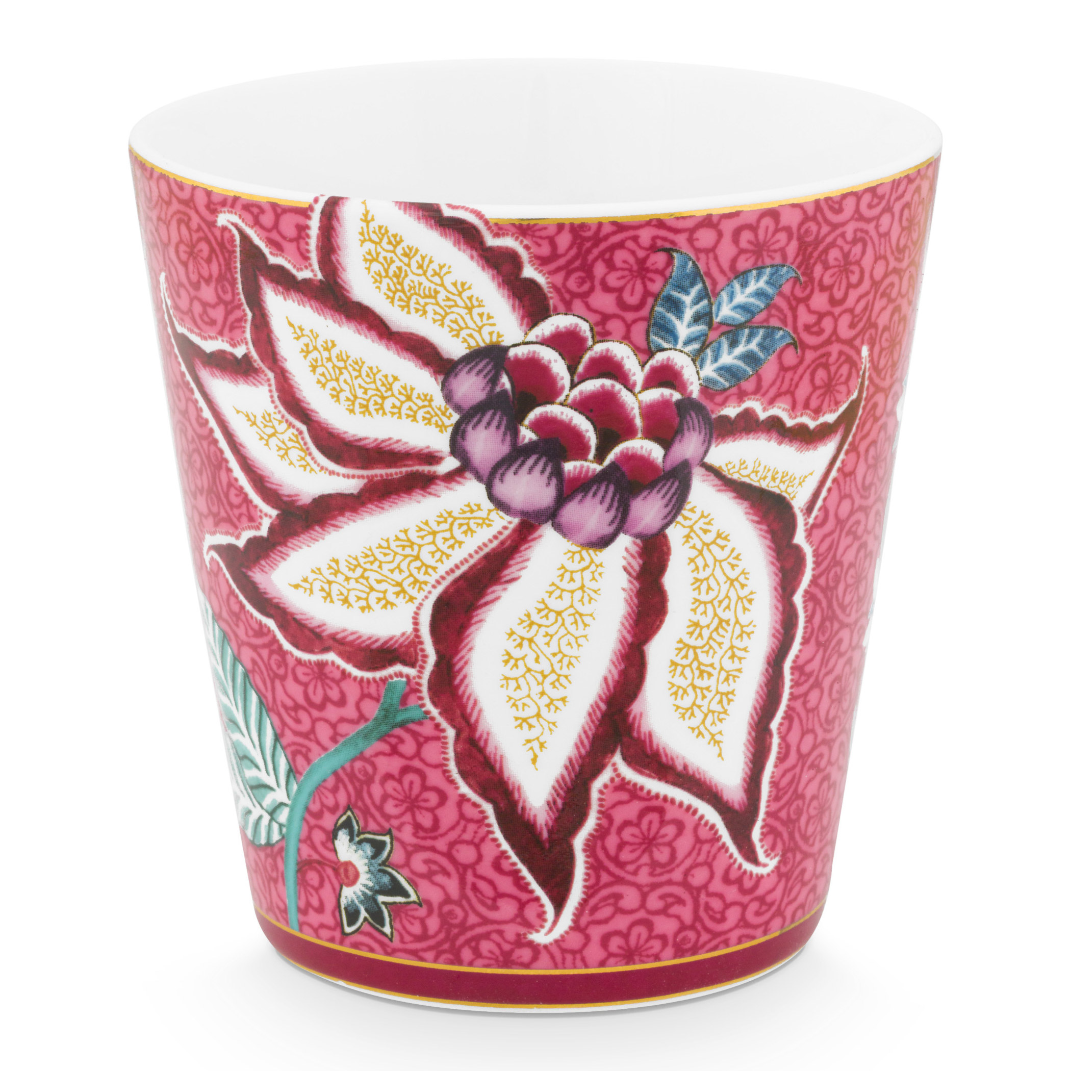 Pip Studio Geschenkset Becher Flower Festival | Dunkelpink