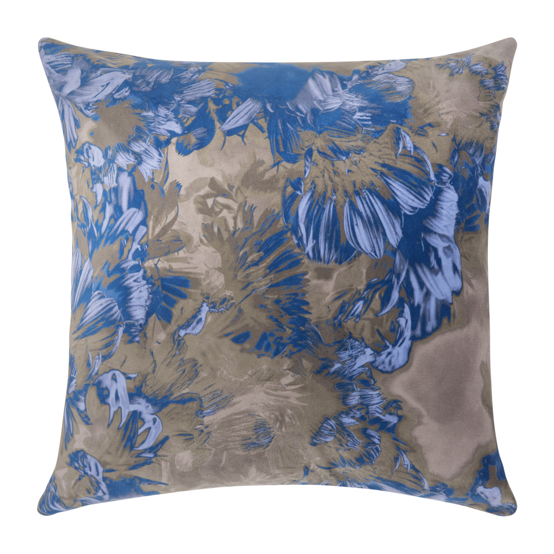 Pad Kissenhülle Romance Flower | brown-blue