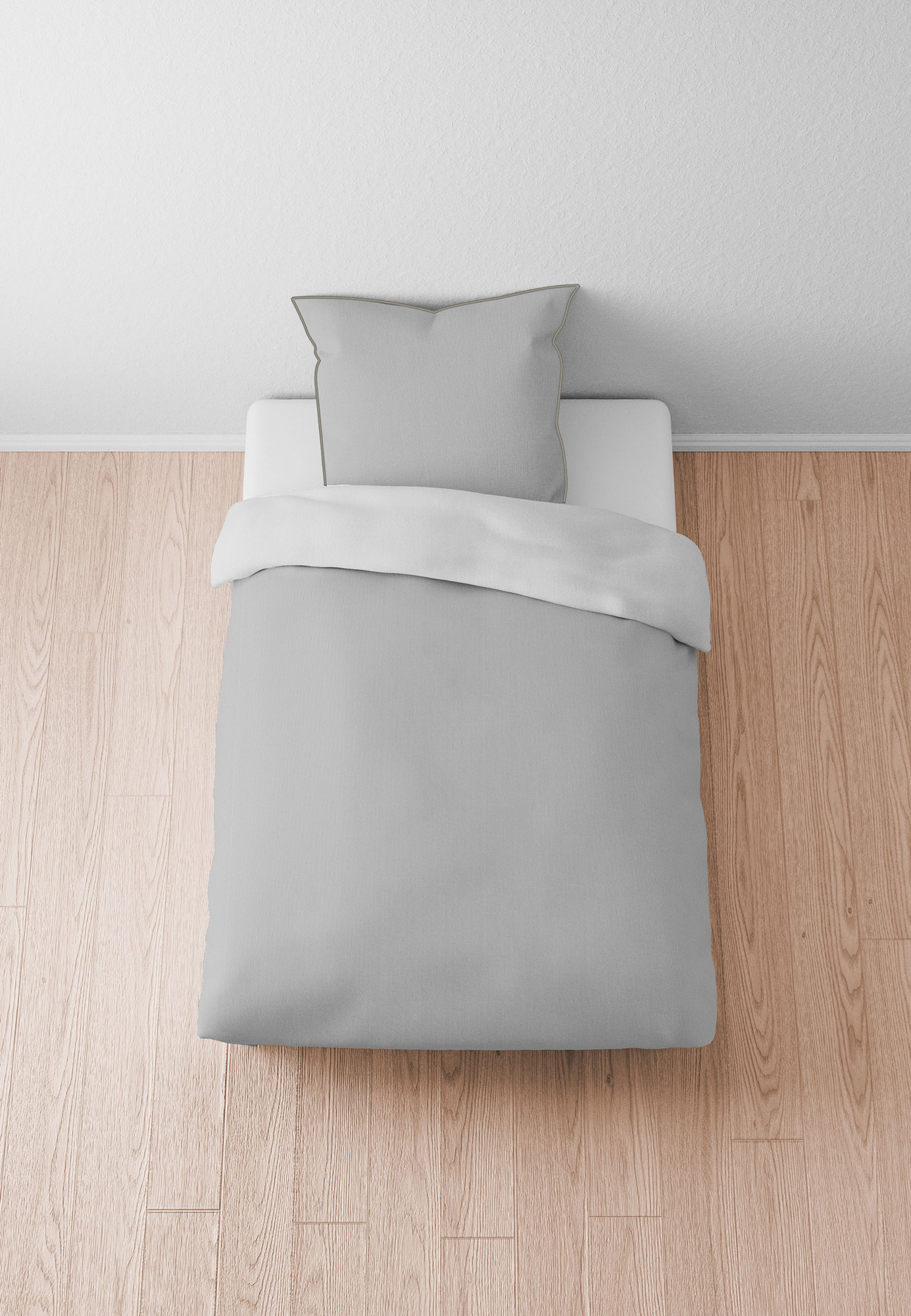 Biberna Satinbettwäsche 0615211 | 017 Sturmgrau