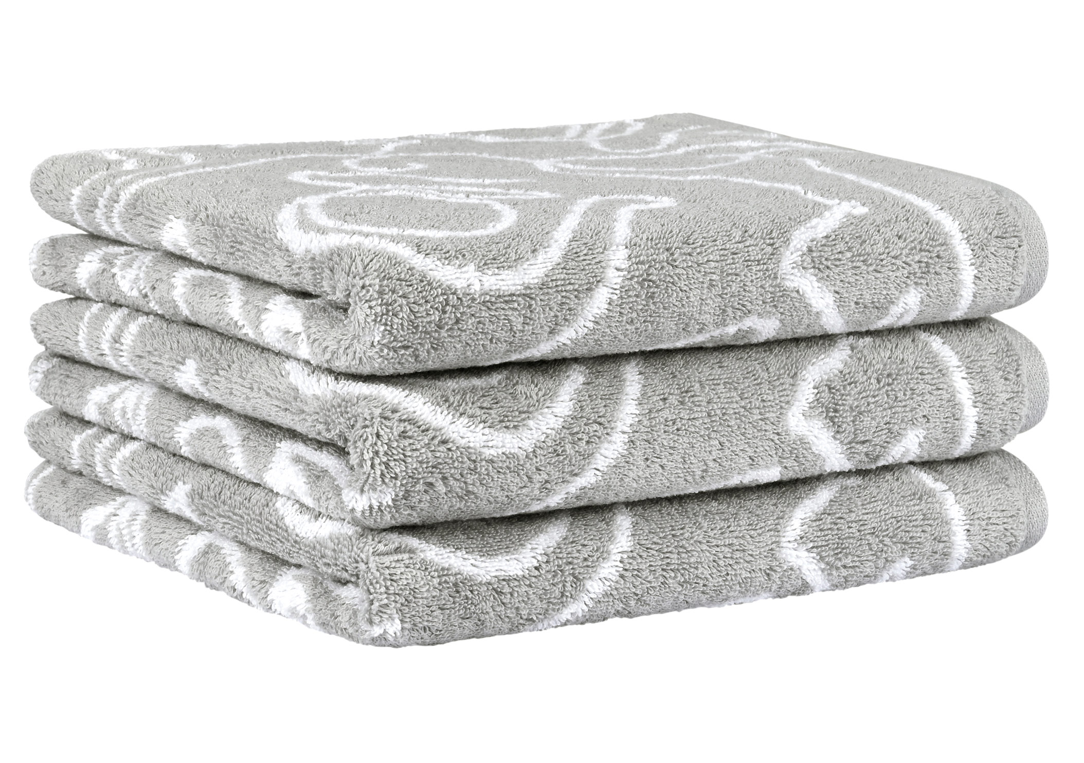 Cawö Handtuch Cute Cats | 76 platin/weiß