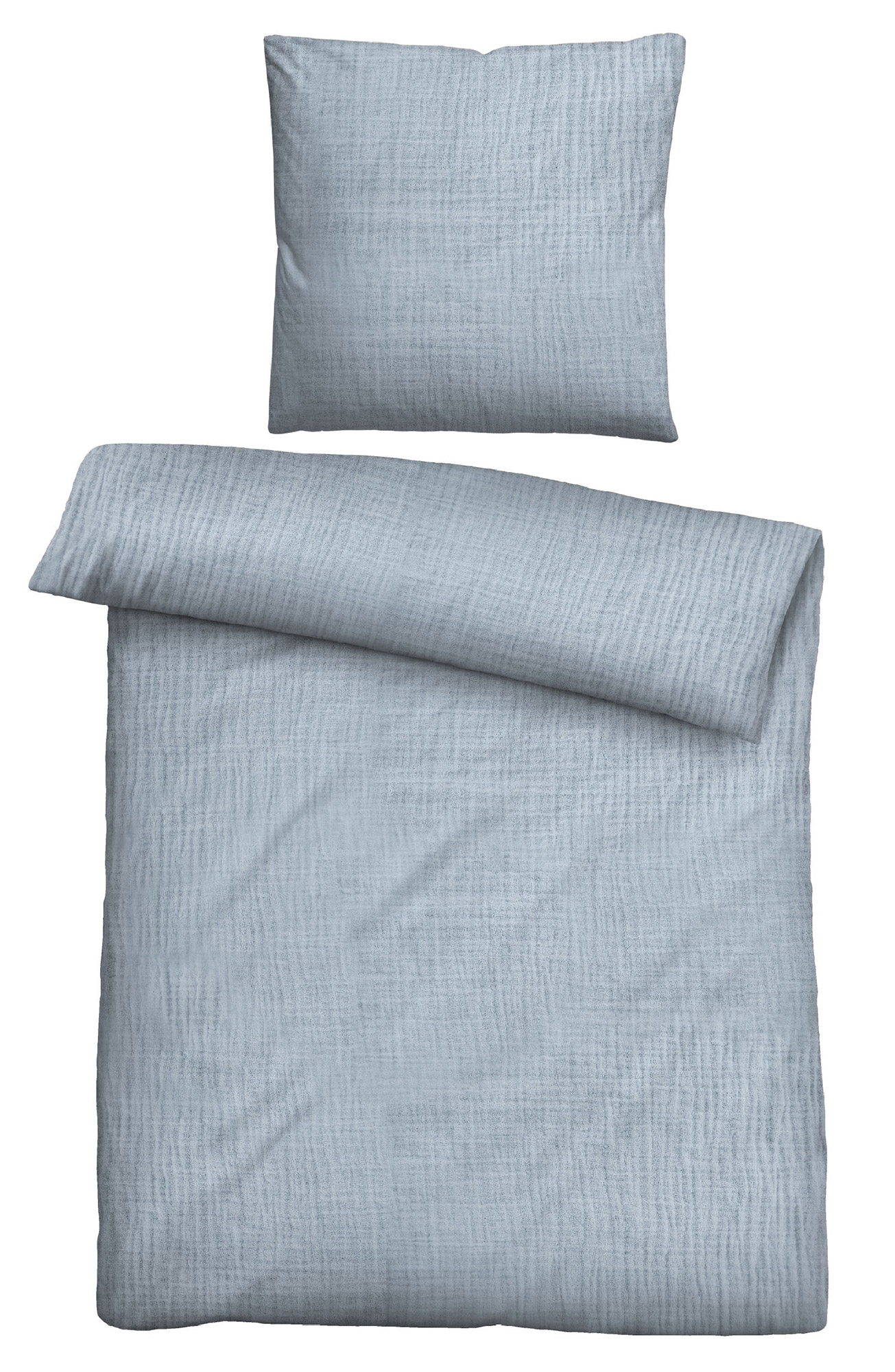 Biberna Musselin-Bettwäsche 0480500 | 220 Taubenblau