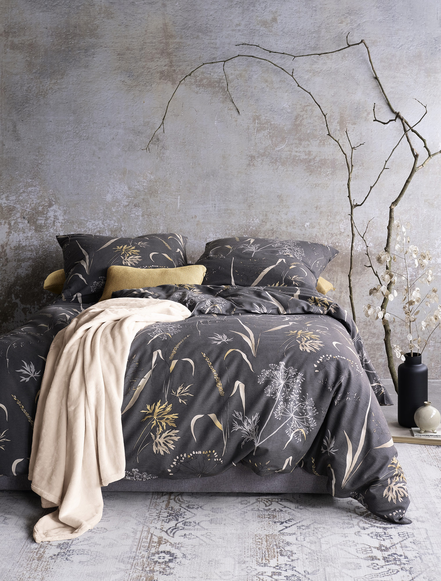 Irisette Feinbiberbettwäsche Koala 8425 | 11 grau