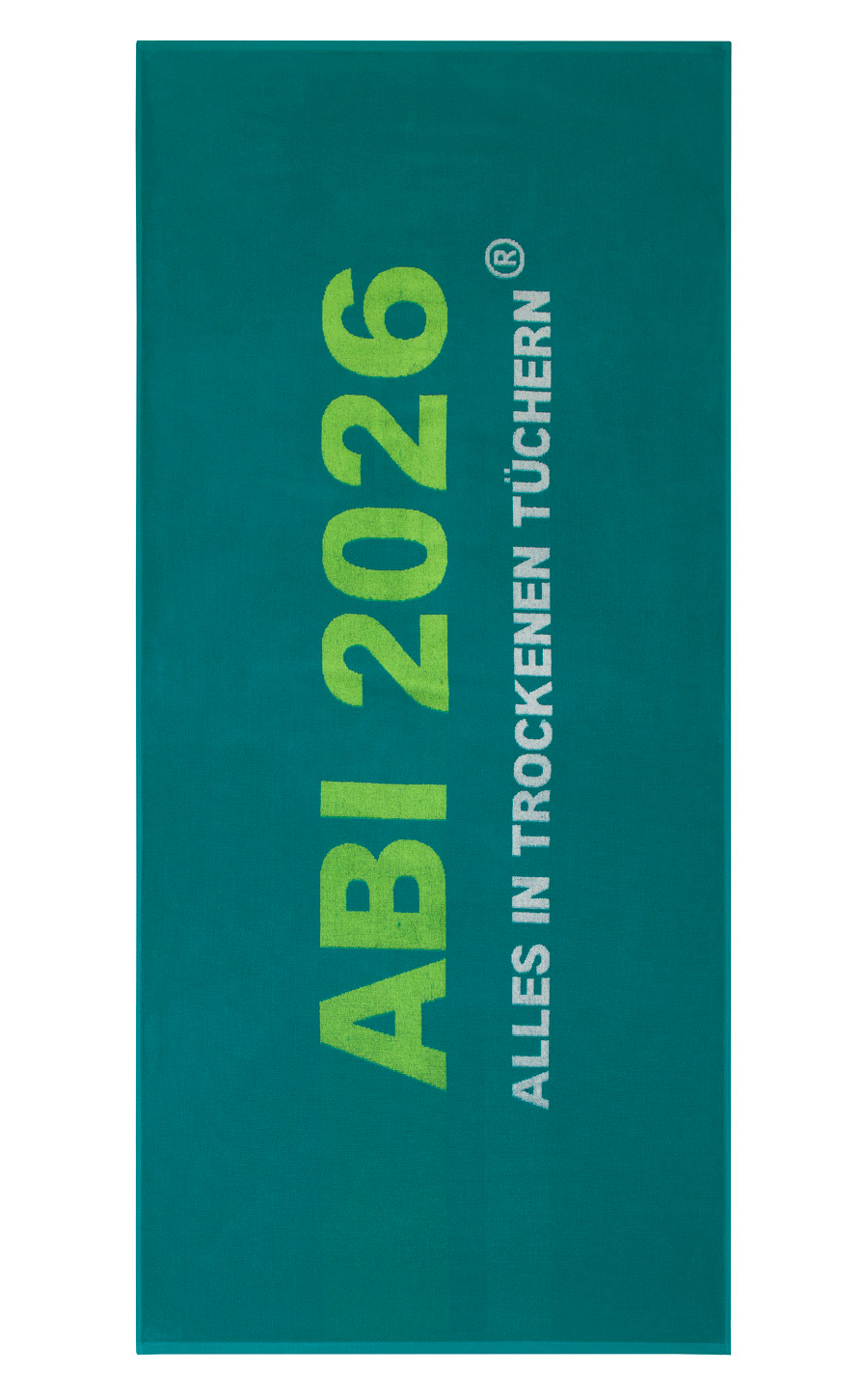 Egeria Strandtuch gewebt Abi 2026 | 465 petrol