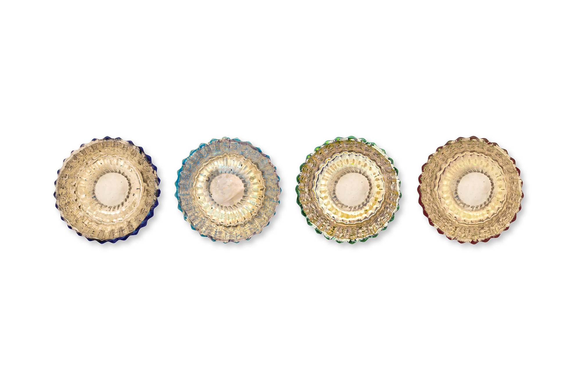 Pip Studio 4er Set Teelichthalter klein Love Birds | blau