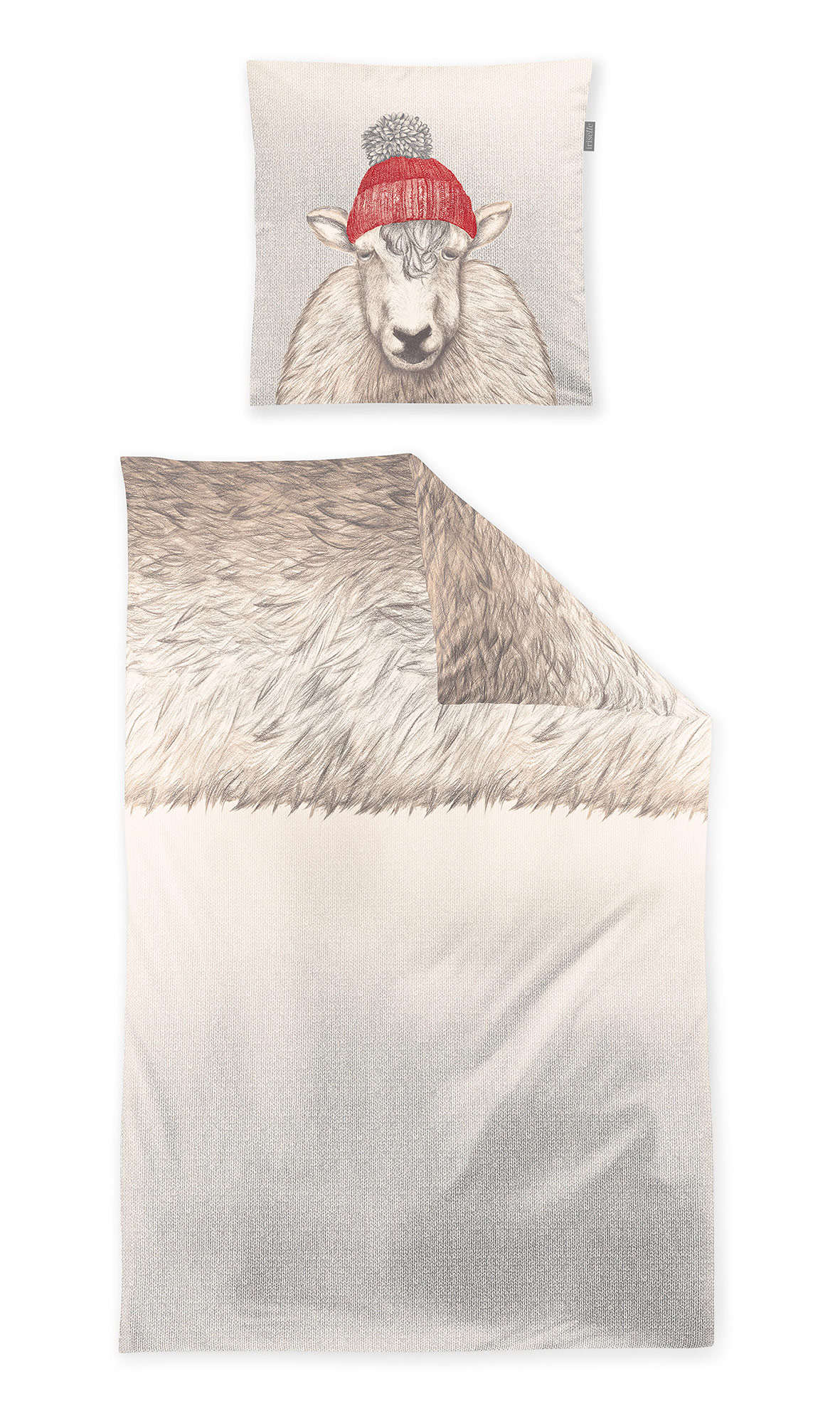 Irisette Feinbiberbettwäsche Koala 8139 | 11 grau