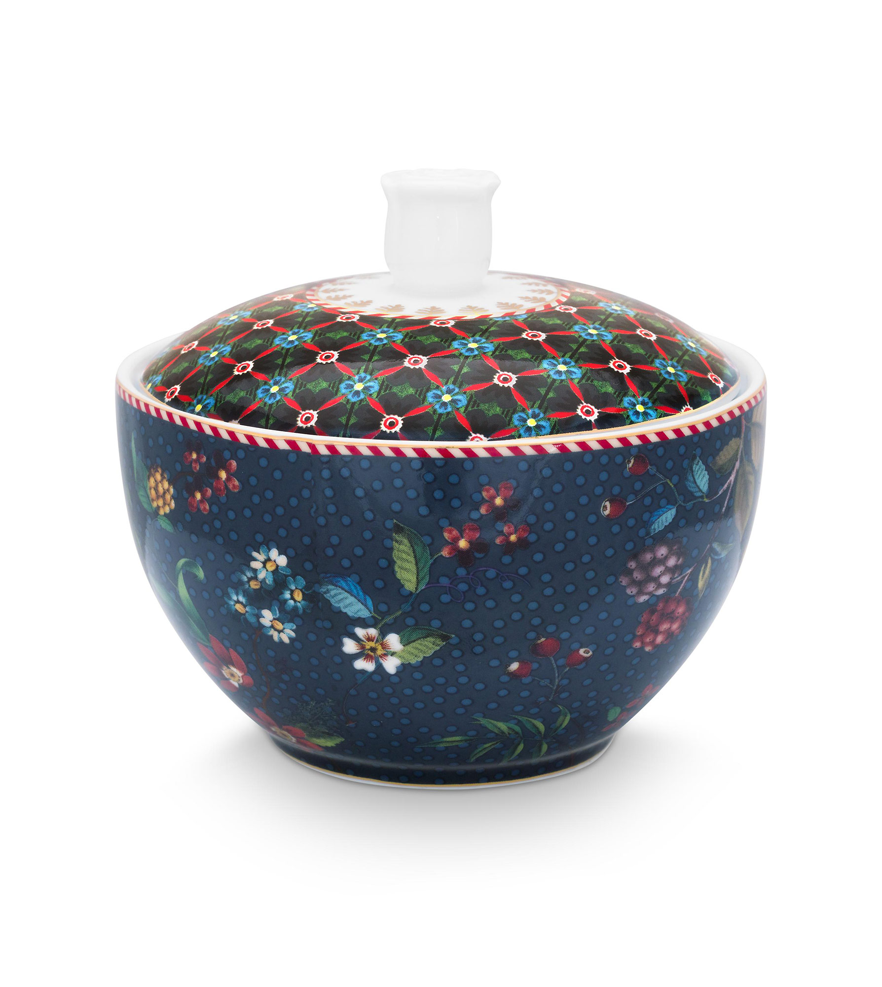 Pip Studio Zuckerdose Berry Blues | blau