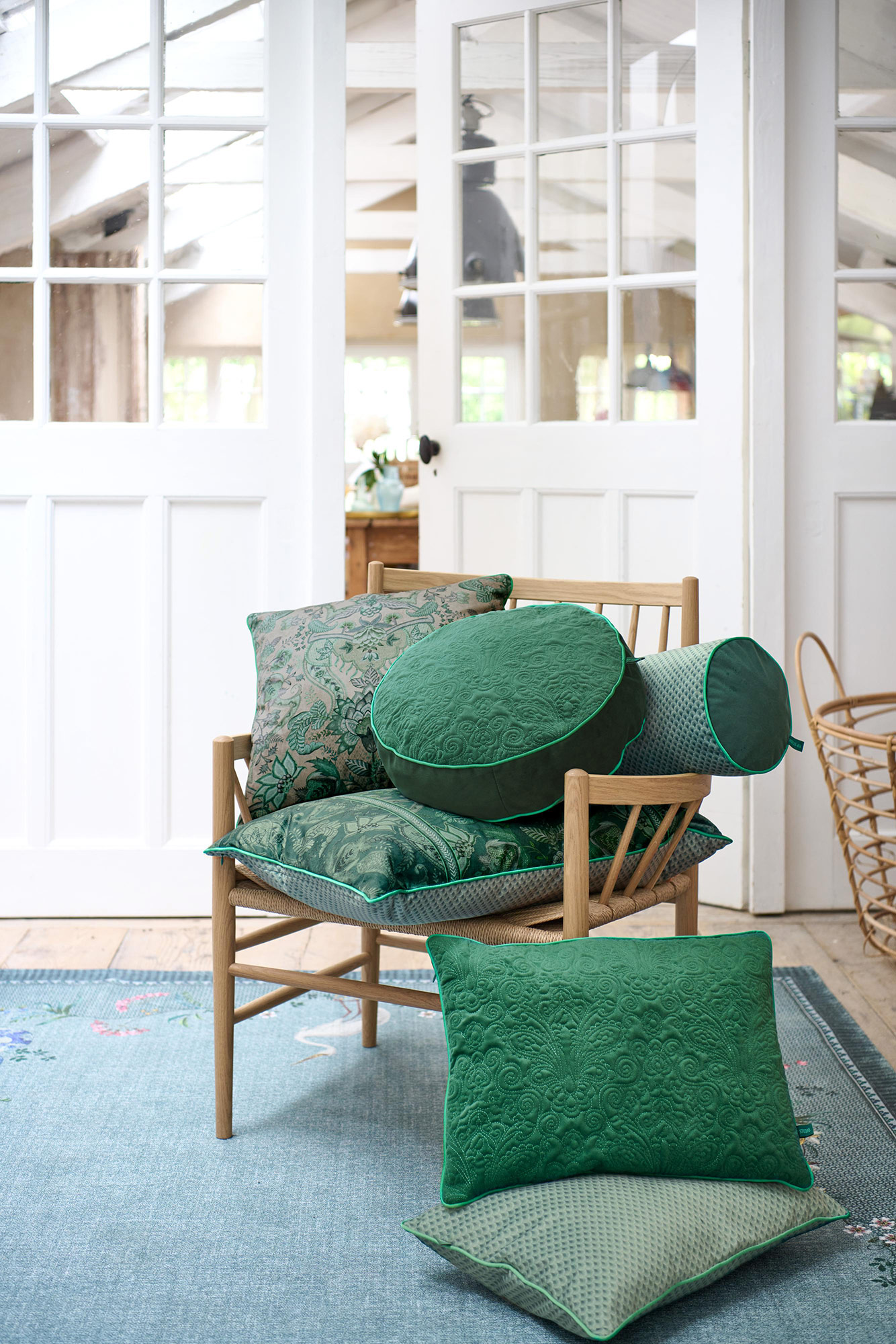 Pip Studio Zierkissen Quiltey Days | grün
