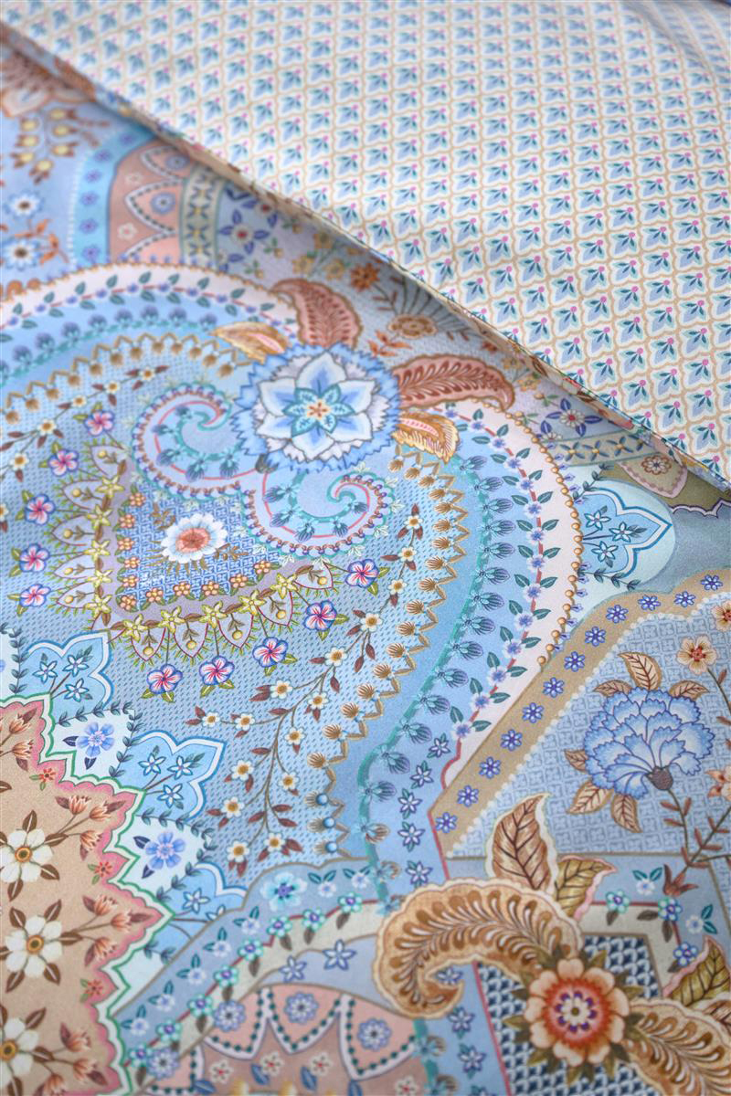 Pip Studio Perkalbettwäsche Jabali Flower | blau