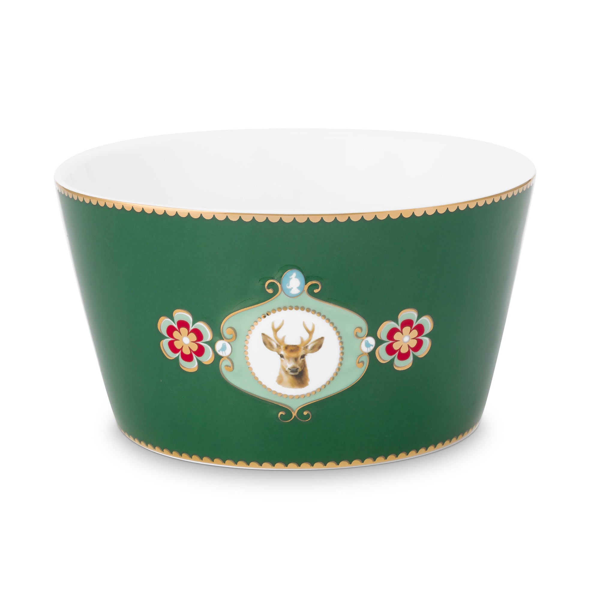 Pip Studio Schale Love Birds | dunkelgrün