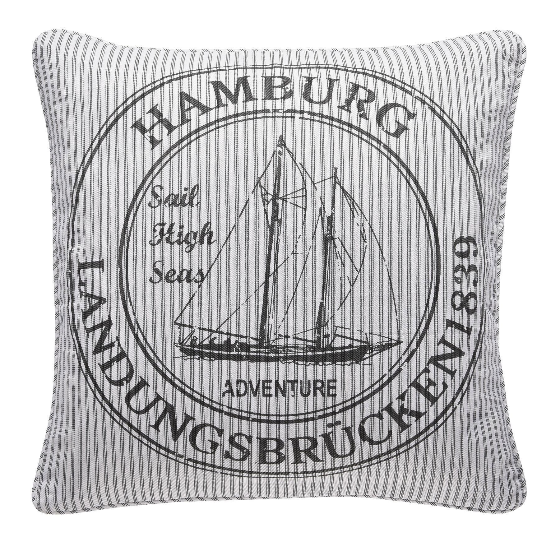 Pad Kissenhülle Ocean Hamburg | grey