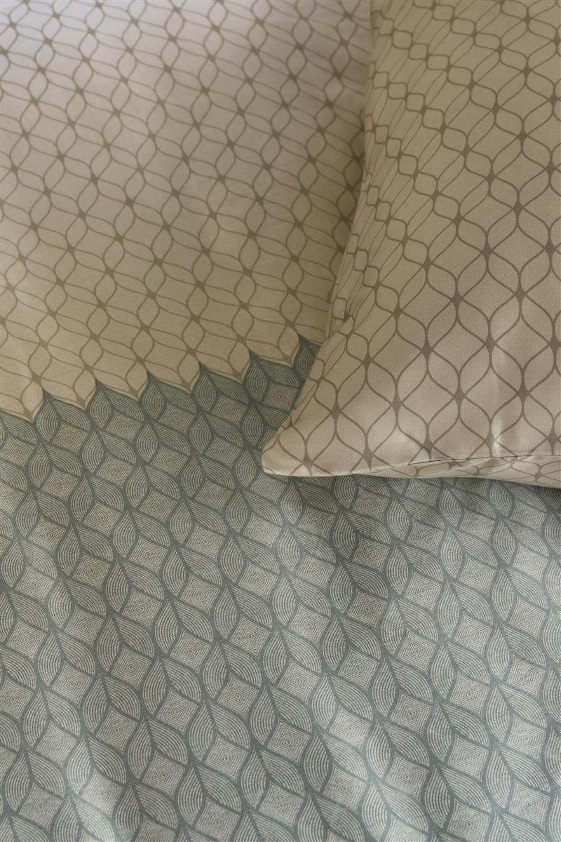 Beddinghouse Satin-Bettwäsche Ariel | Blaugrün