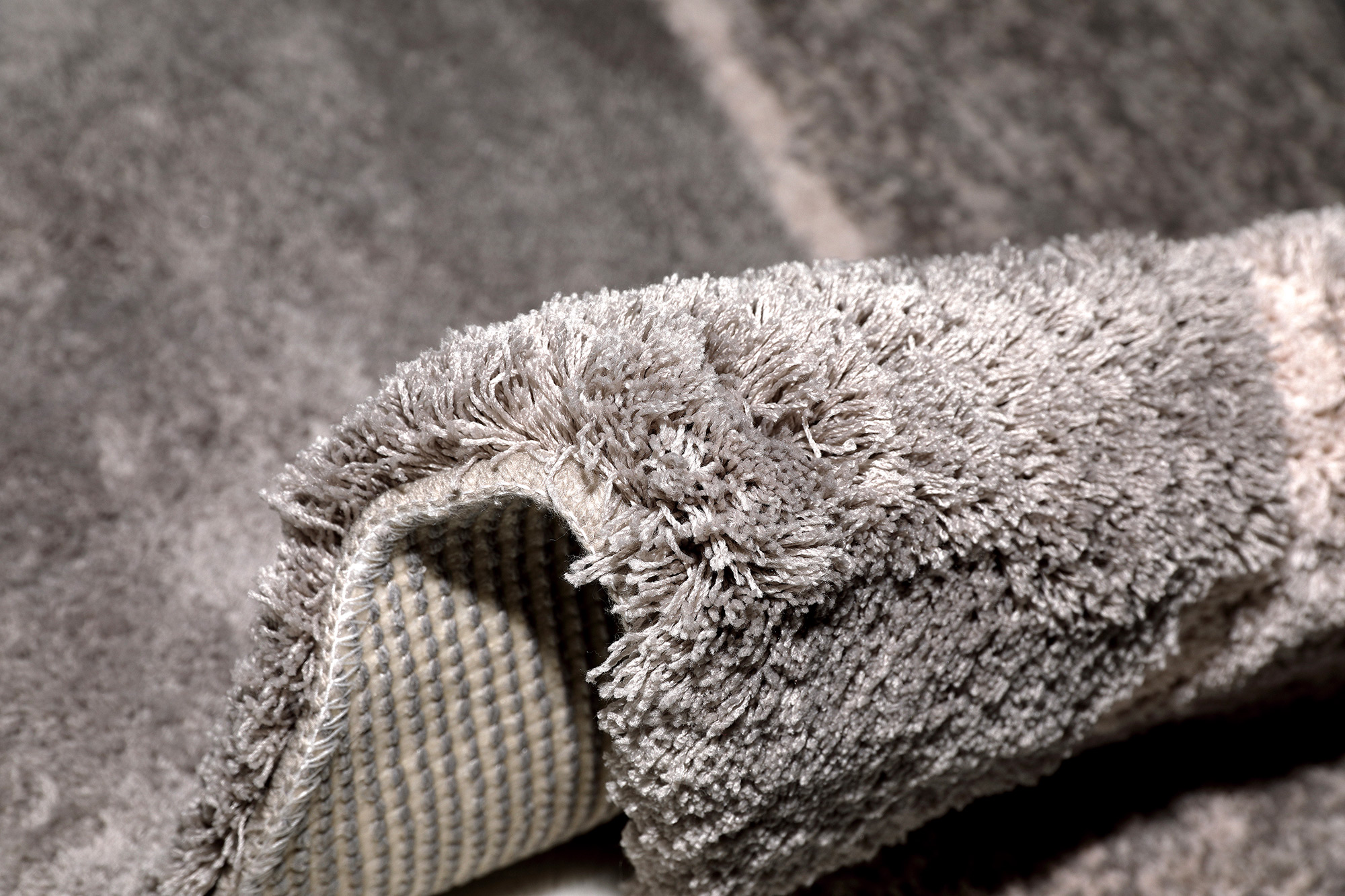 Thomas Edition Badteppich rund One Stripe MT-2592-06 | Taupe