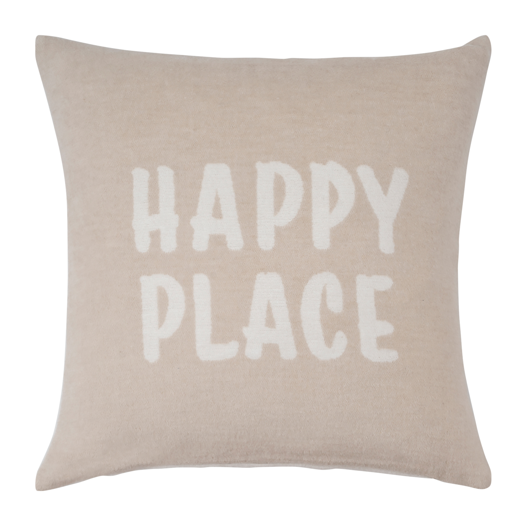 Pad Kissenhülle Cozy Up HAPPY PLACE | sand-creme