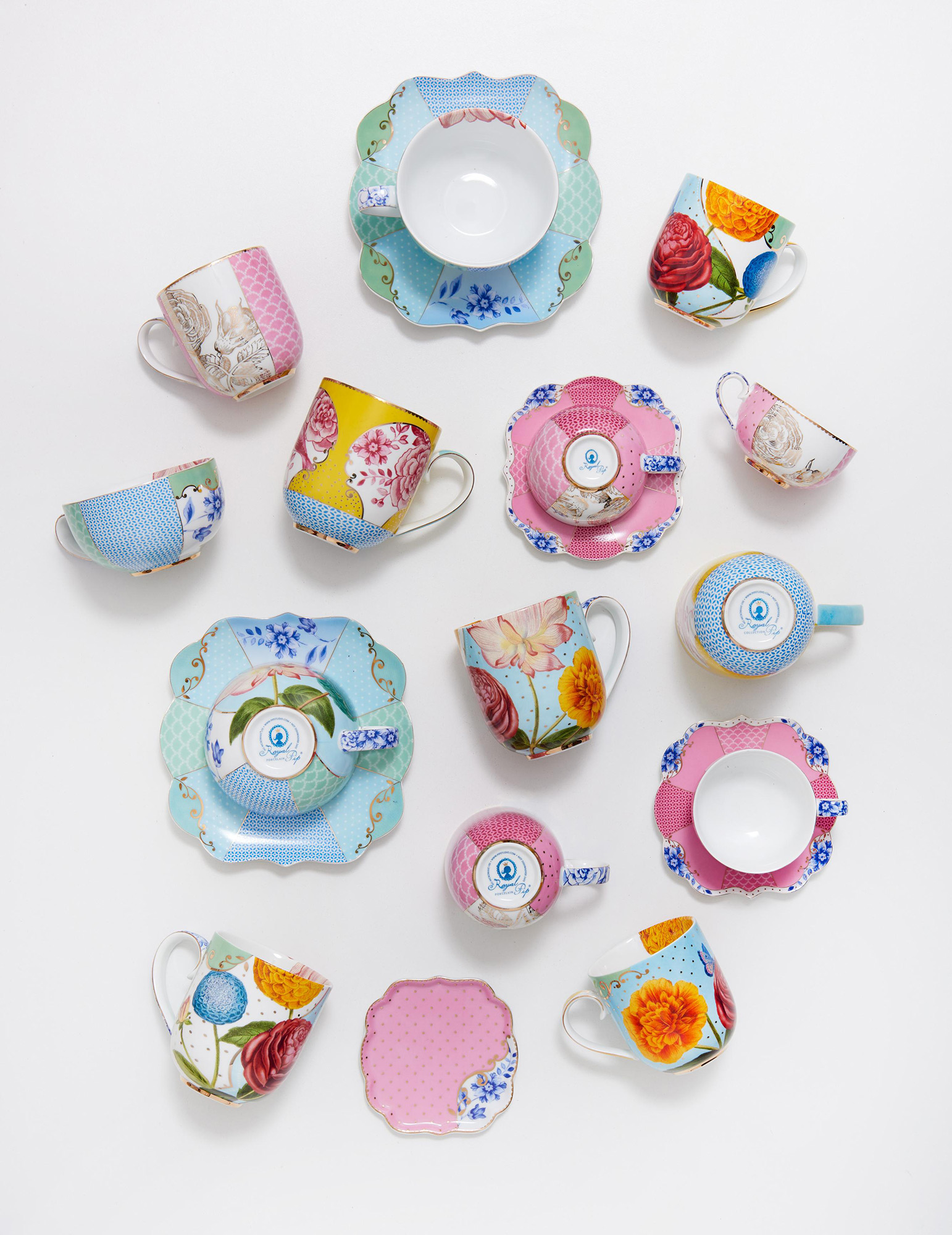 Pip Studio 2er Set Tassen klein Royal | Pink