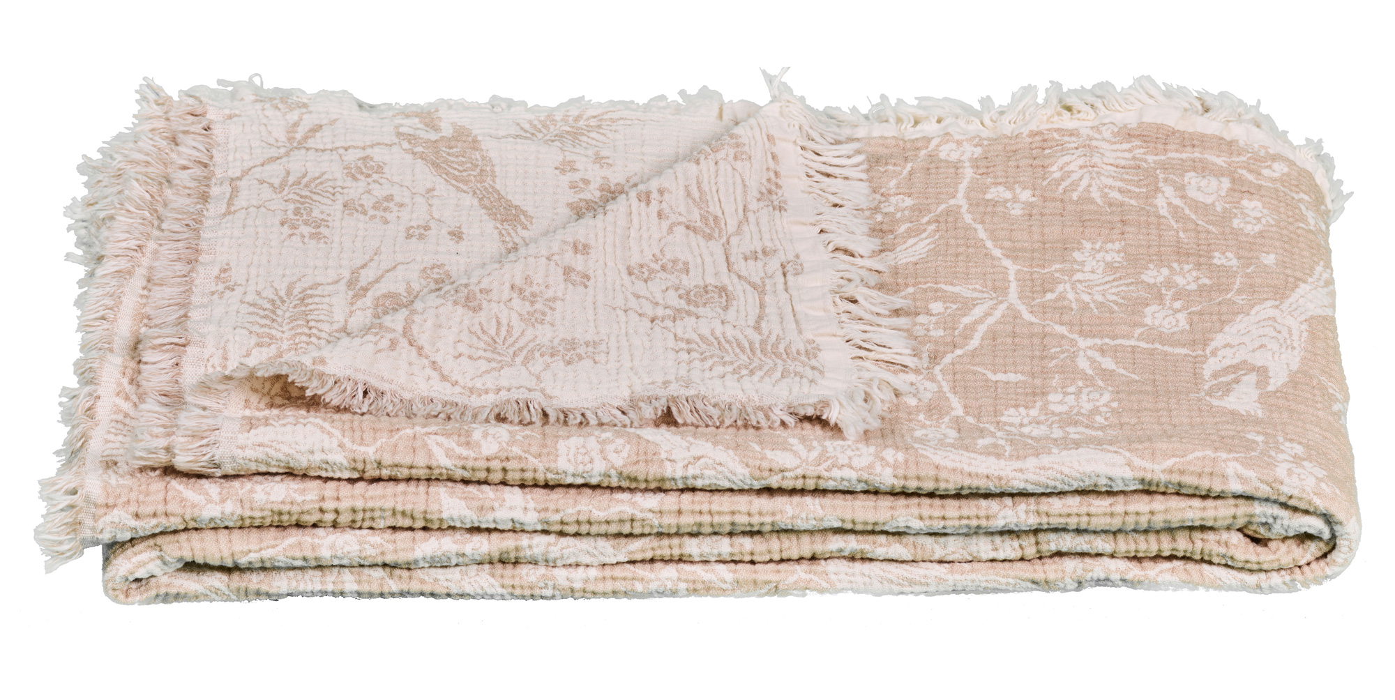 Starhome Musselin-Decke Fauna | creme