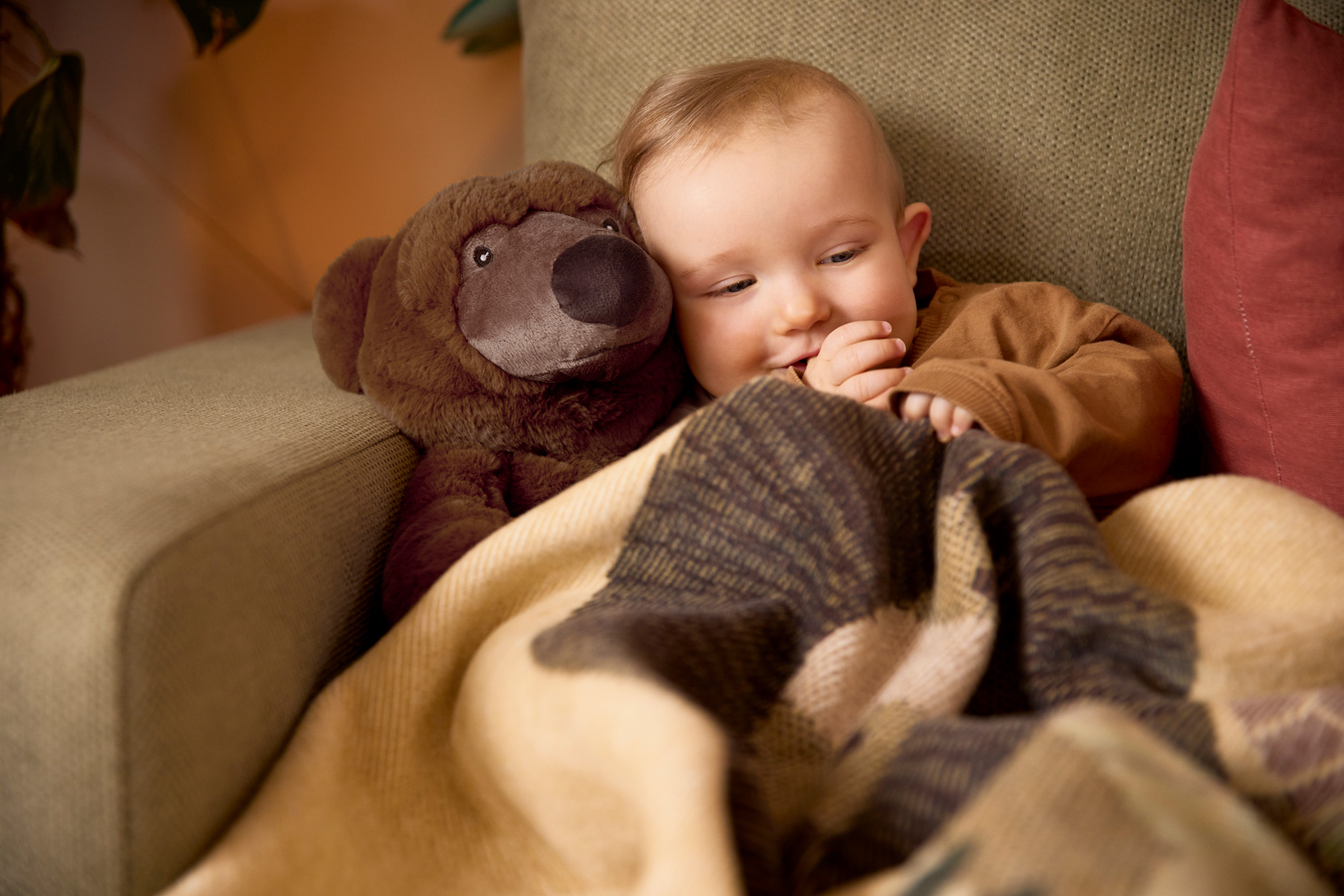 Biederlack Babydecke mit Kuscheltier Team | Bruno Bär