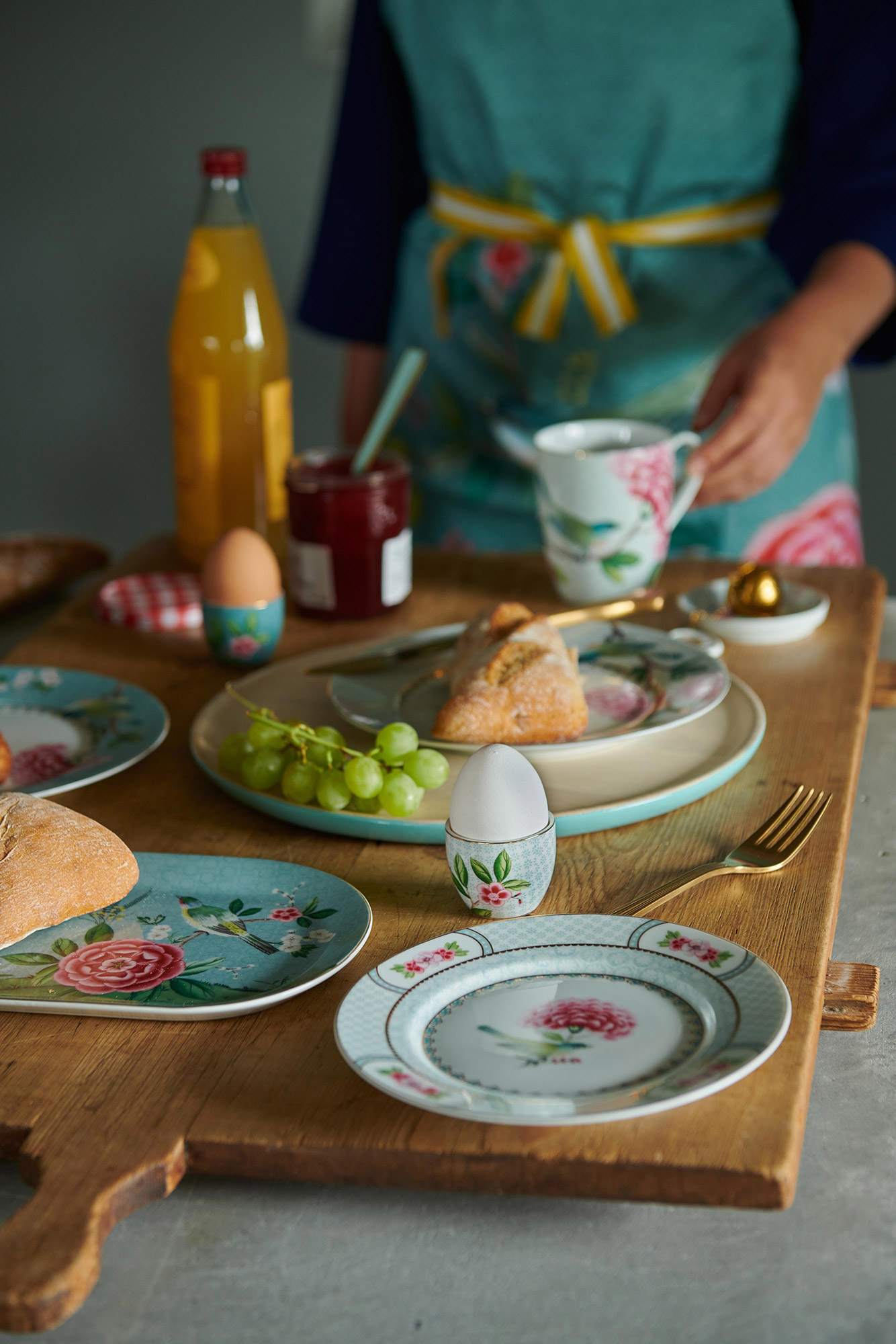 Pip Studio Gebäckteller Blushing Birds | weiss