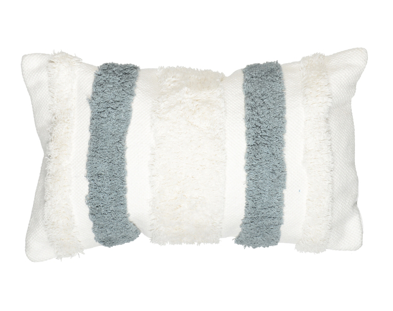 Living Dreams Deko-Kissen | 200 Natur/Aqua