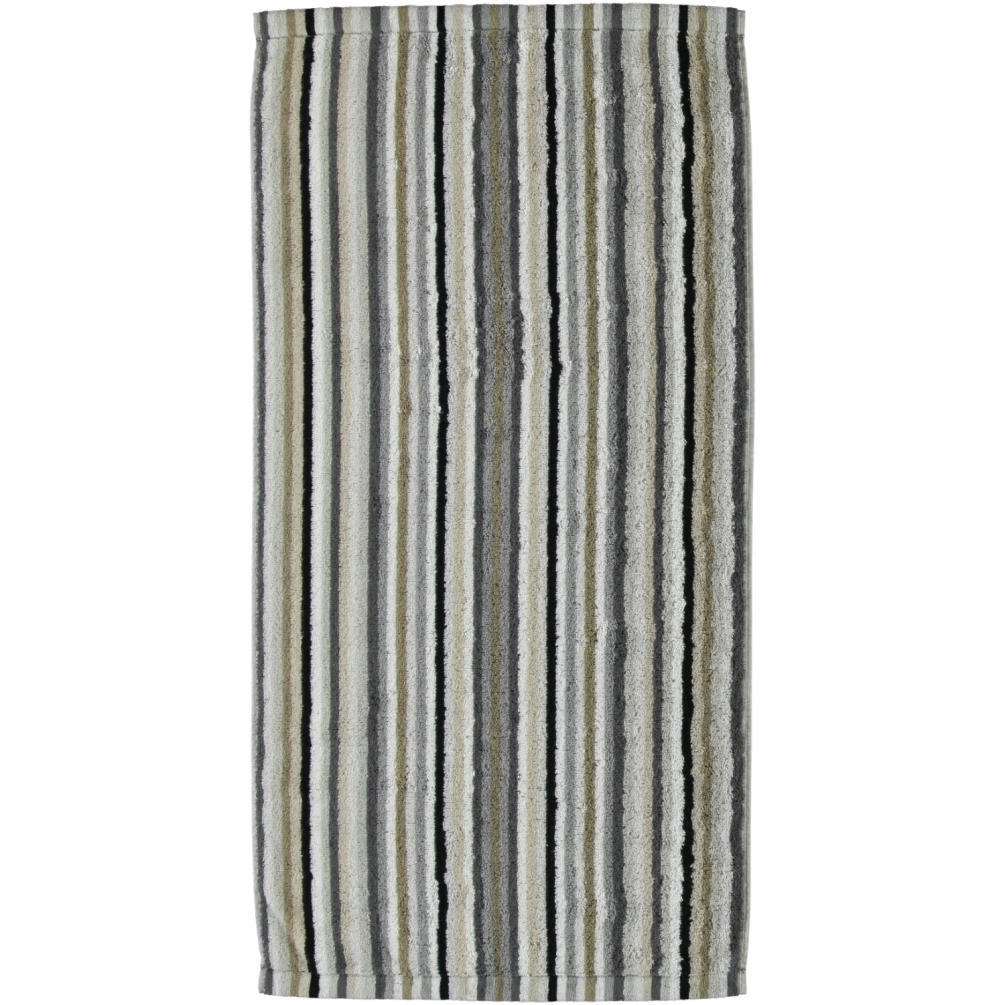 Cawö Saunatuch Lifestyle Stripes 7048 | 37 Kiesel