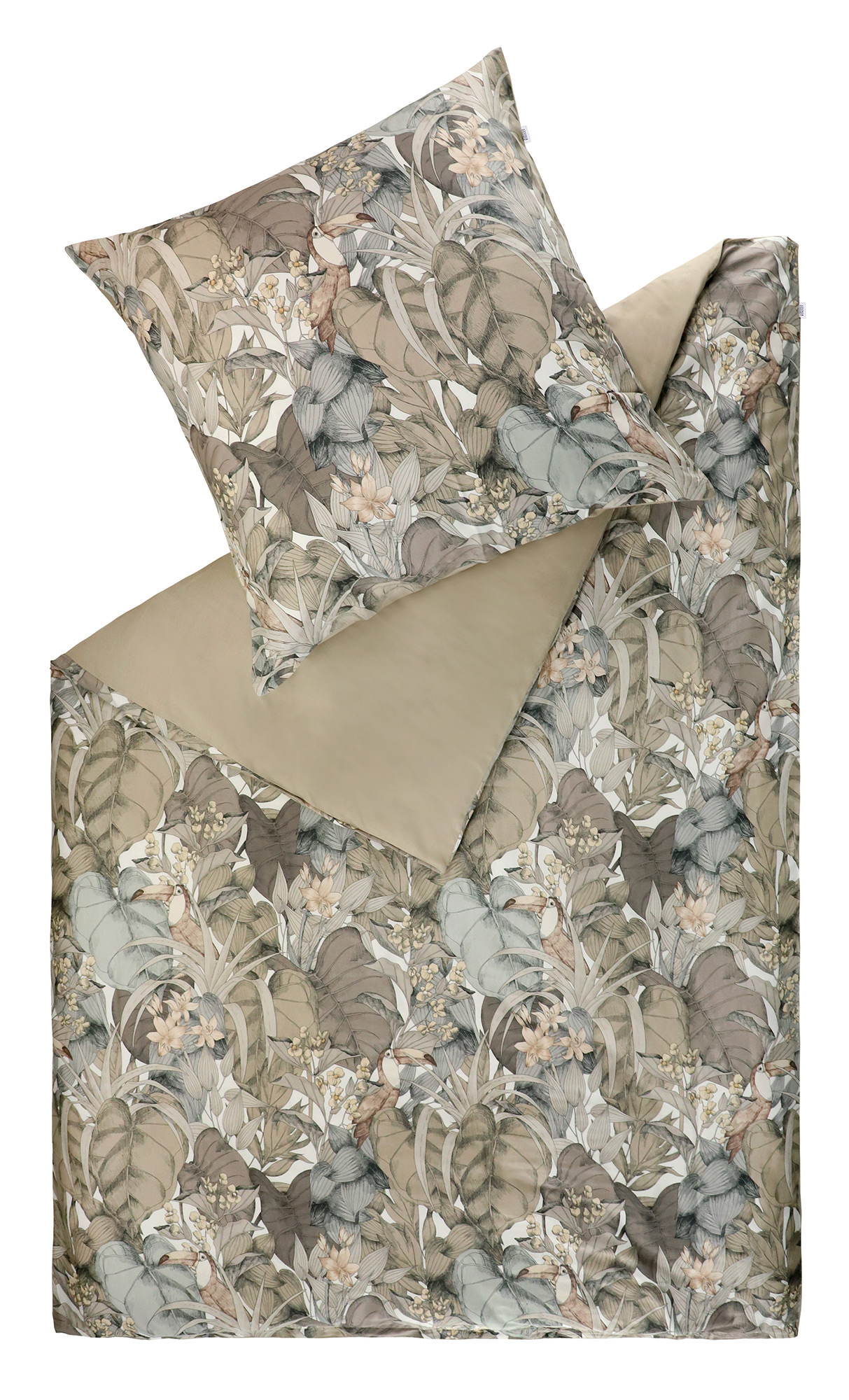 Schöner Wohnen Kollektion Satin Bettwäsche Toucan | 035 beig