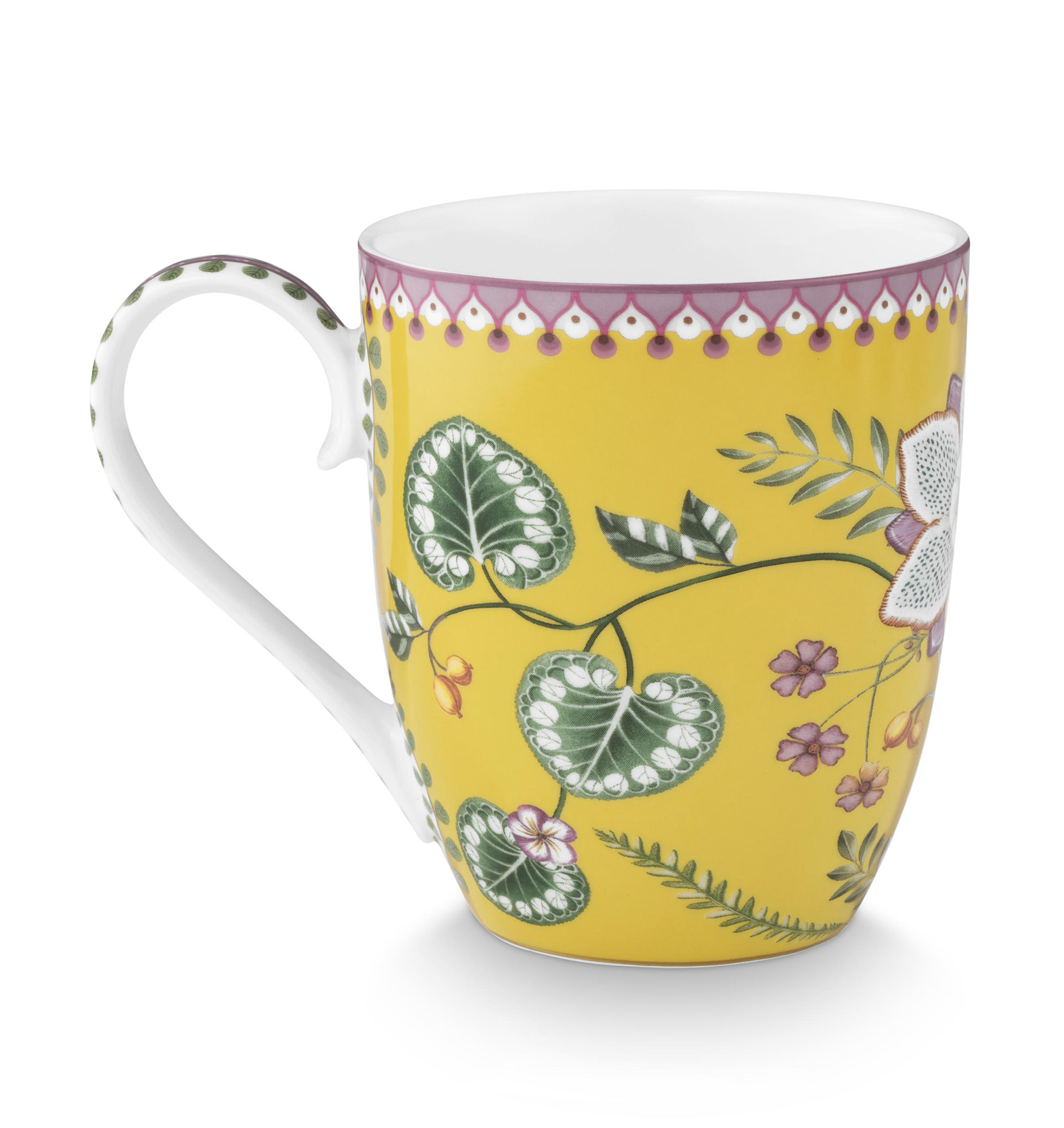 Pip Studio 4 Tassen XL Lily & Lotus | Yellow