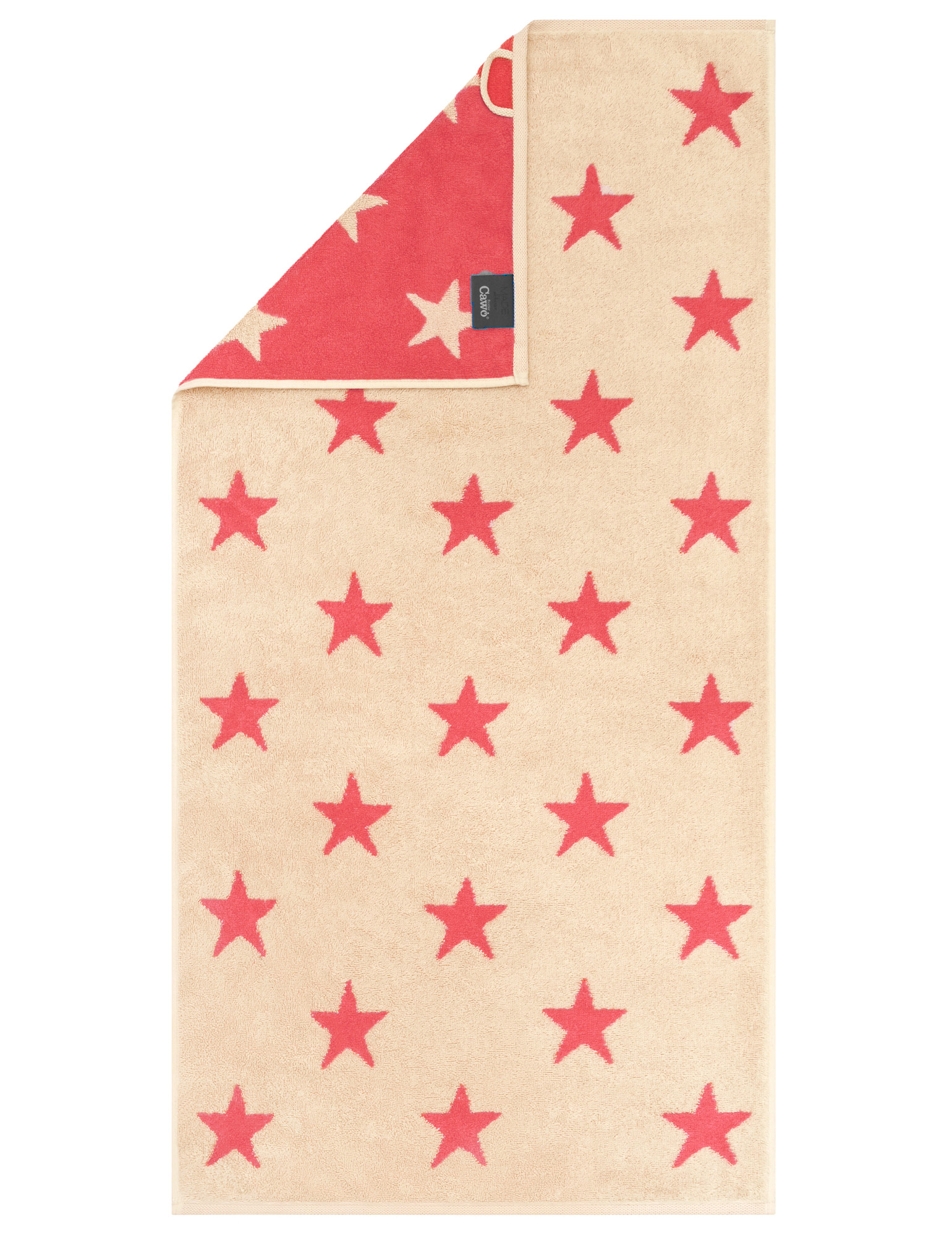 Cawö Duschtuch New Stars 6260 | 32 beige/pink