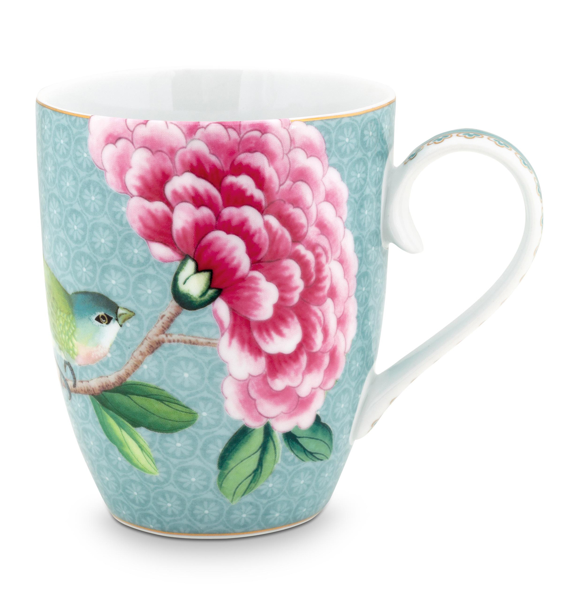 Pip Studio Tasse gross Blushing Birds |  blau