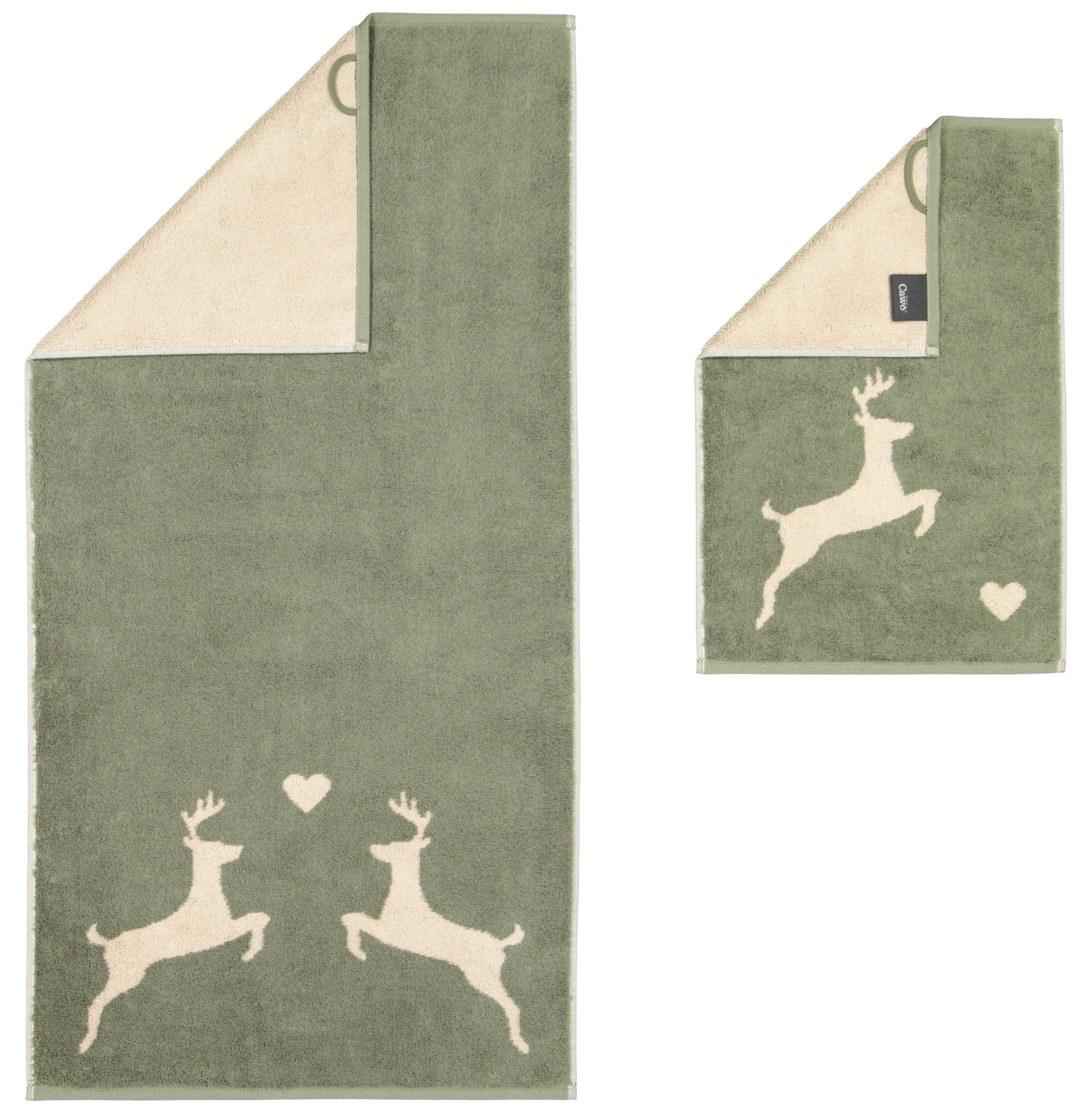 Cawö Handtuch Alpenchic Edition Hirsche 6228 | 43 Zirbe