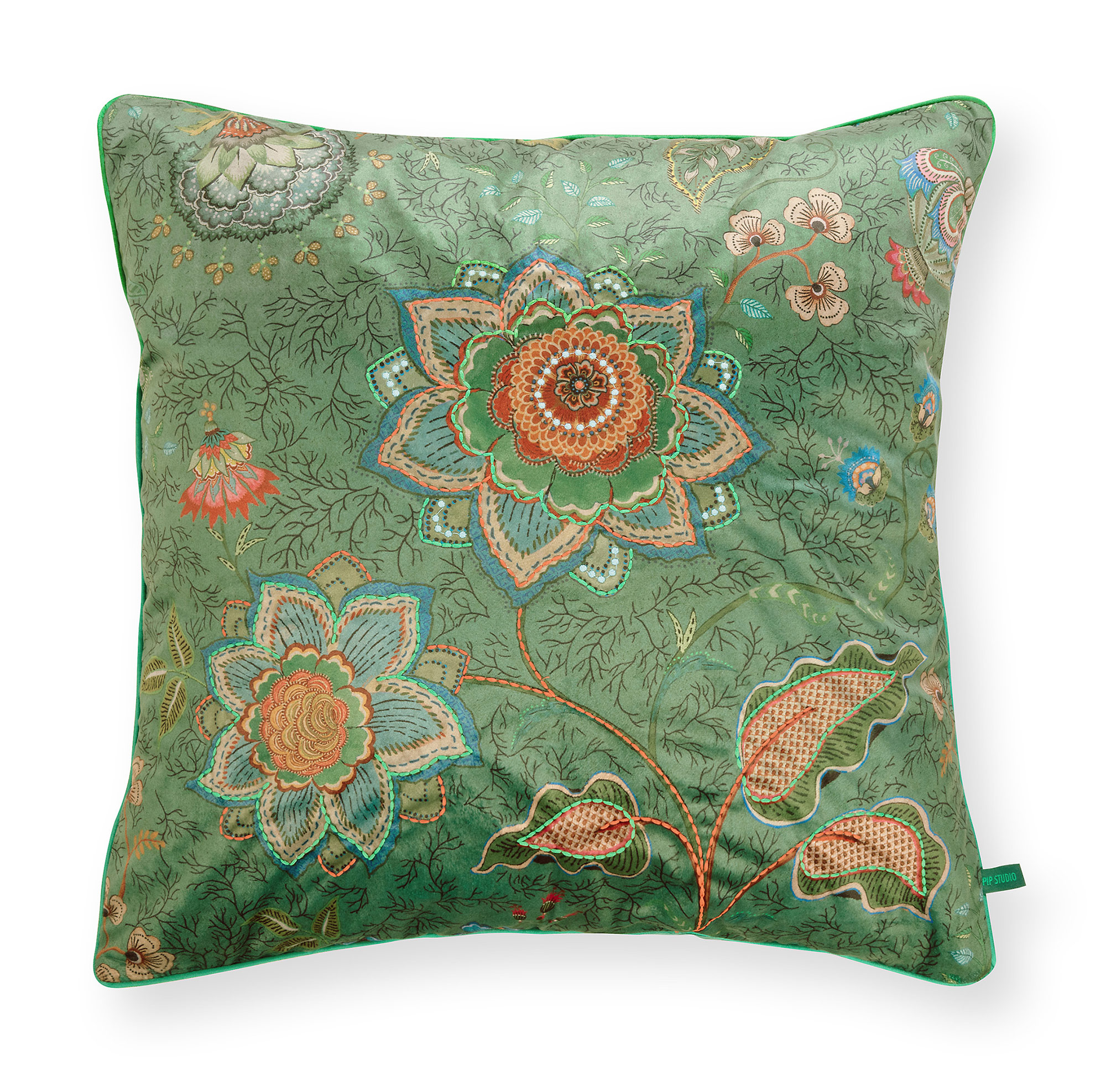 Pip Studio Zierkissen Mumbai Morning | grün