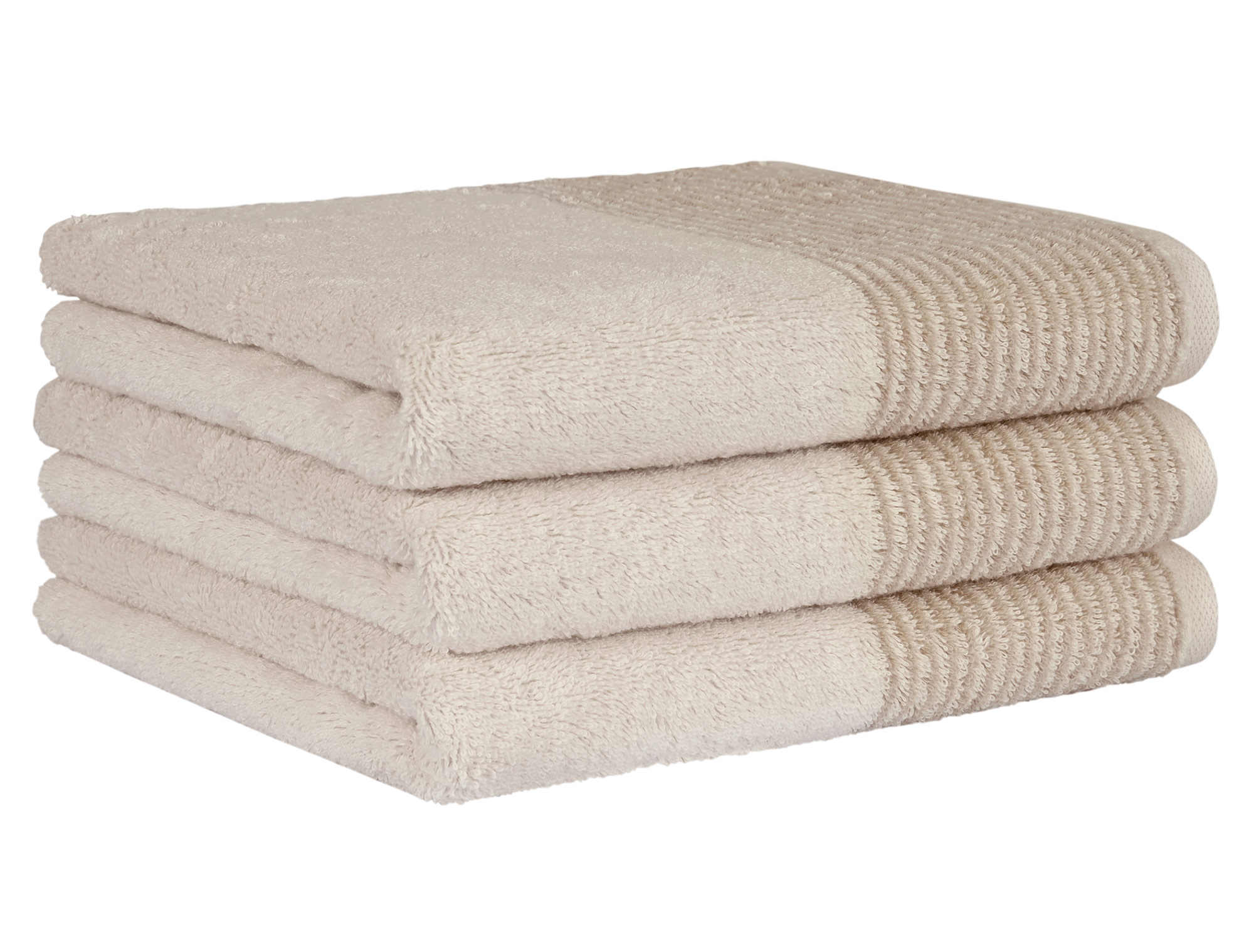 Cawö Handtuch Luxury Home Two-Tone 590 | 36 natur