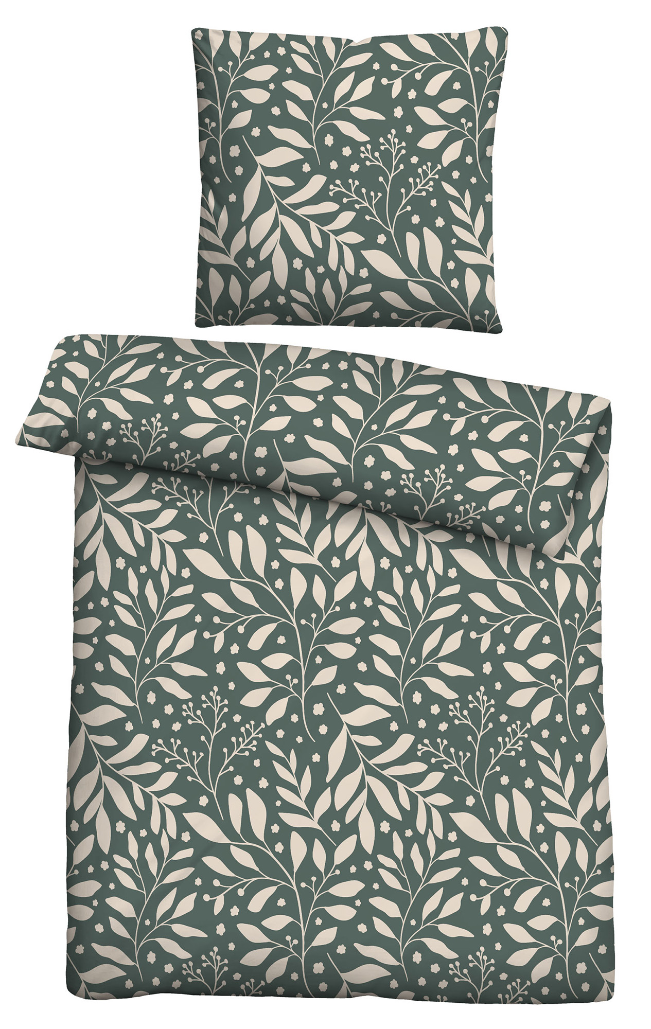 Biberna Jersey-Bettwäsche 0070733 | 430 Schilfgrün