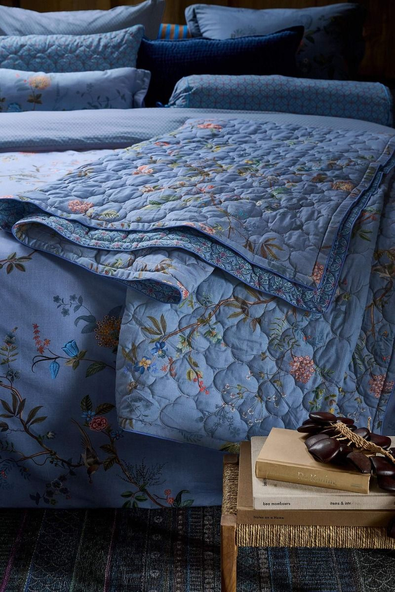 Pip Studio Tagesdecke Quilt Bustani | blau
