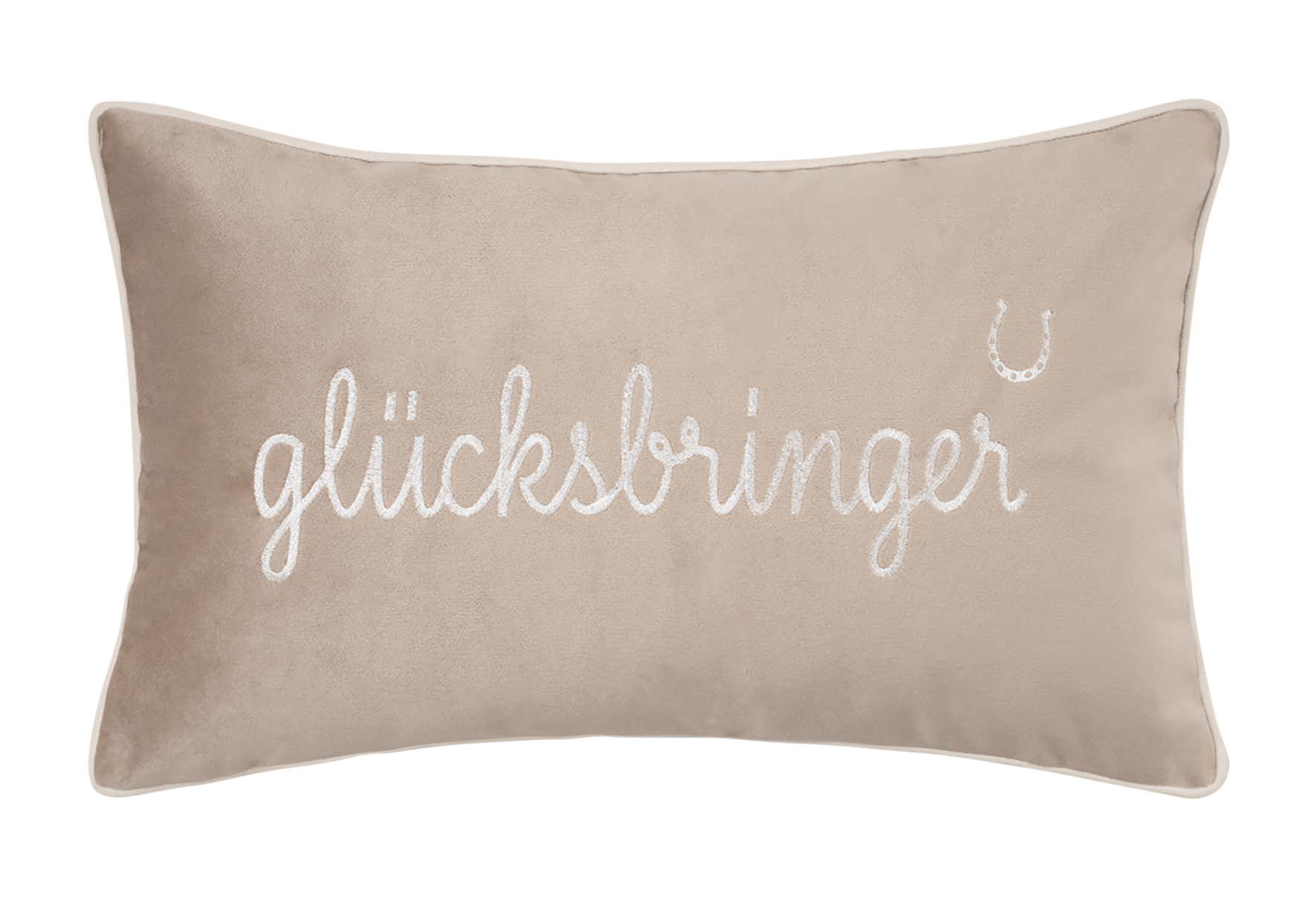 Pad Kissenhülle Letters GLÜCKSBRINGER | beige