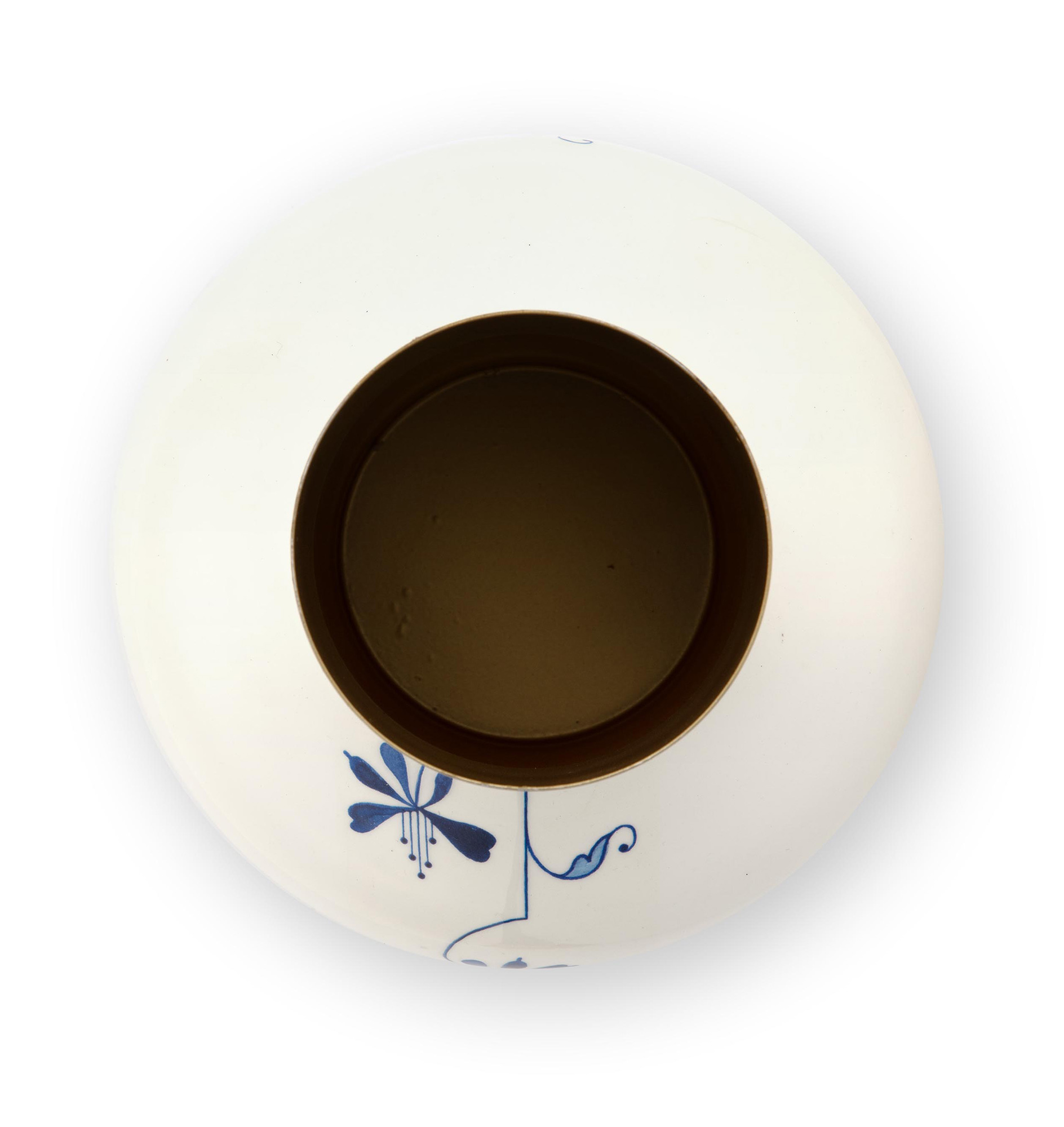 Pip Studio Vase Metall Blue Bird | blau