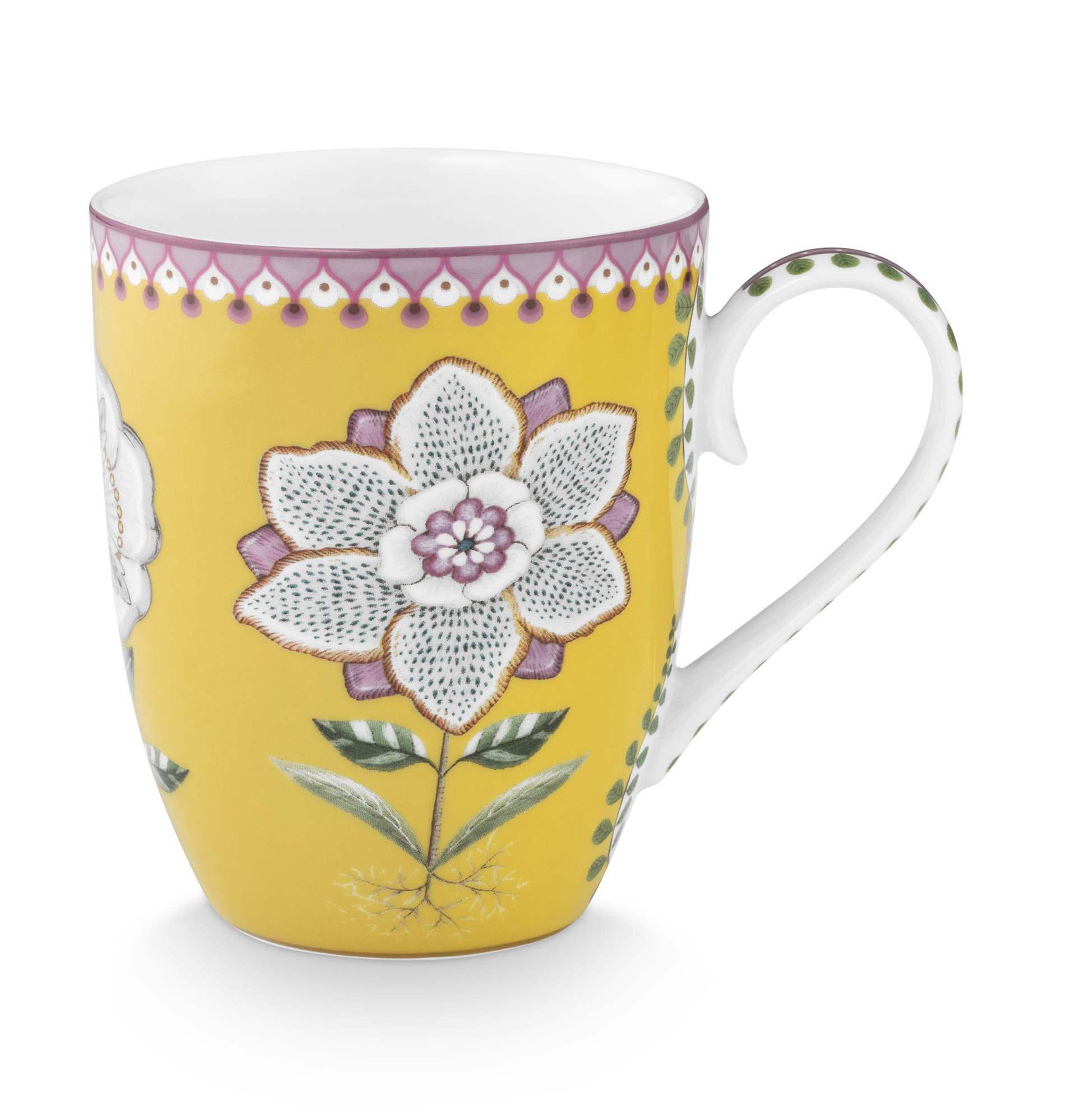 Pip Studio Tasse gross Lily & Lotus | Yellow