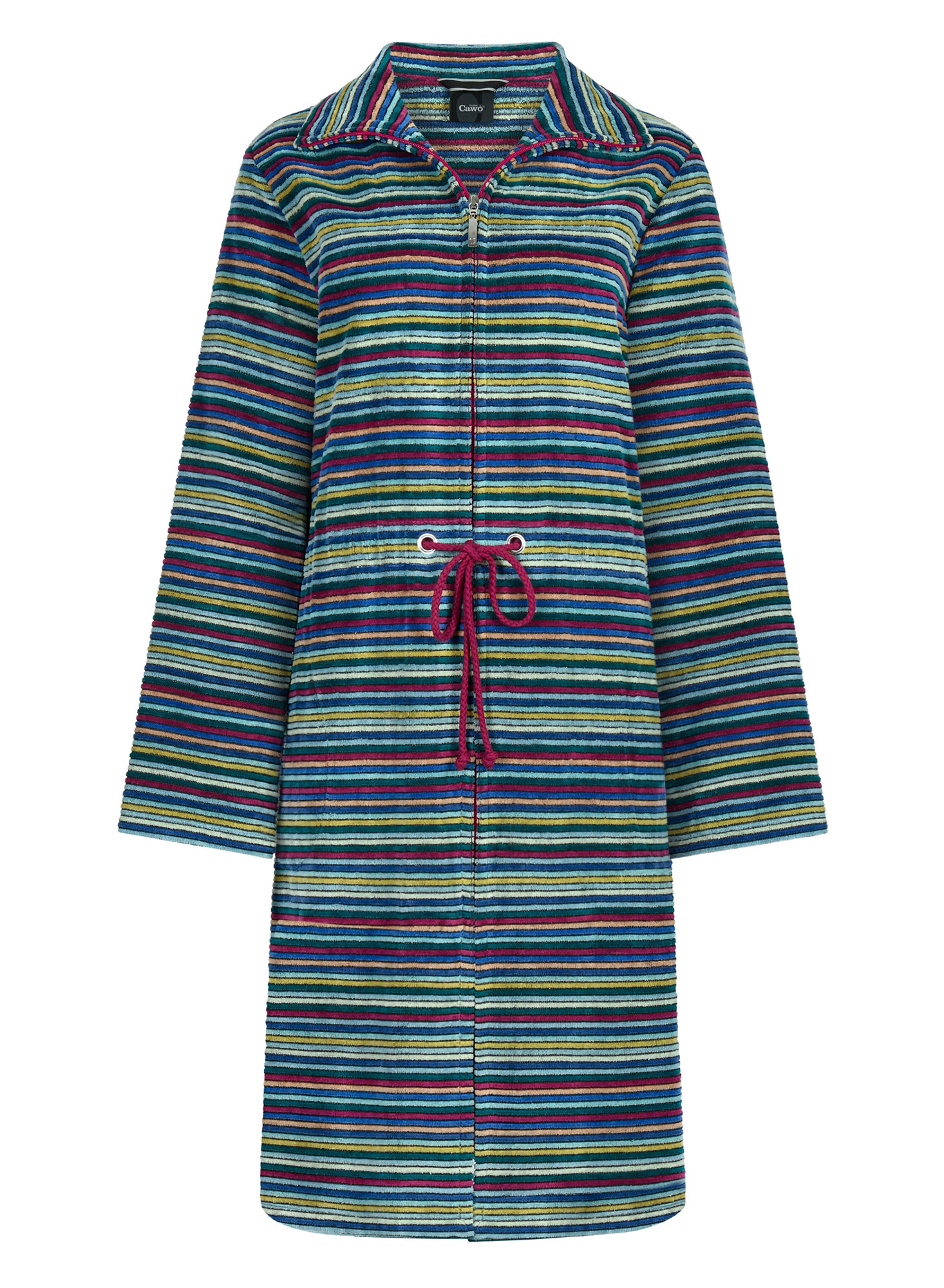 Cawö Damen Kurz-Bademantel extraleicht  6218 | 12 multicolor