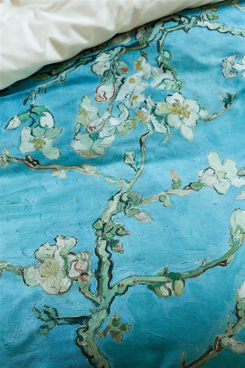 Beddinghouse Satin-Bettwäsche Almond Blossom | Blau