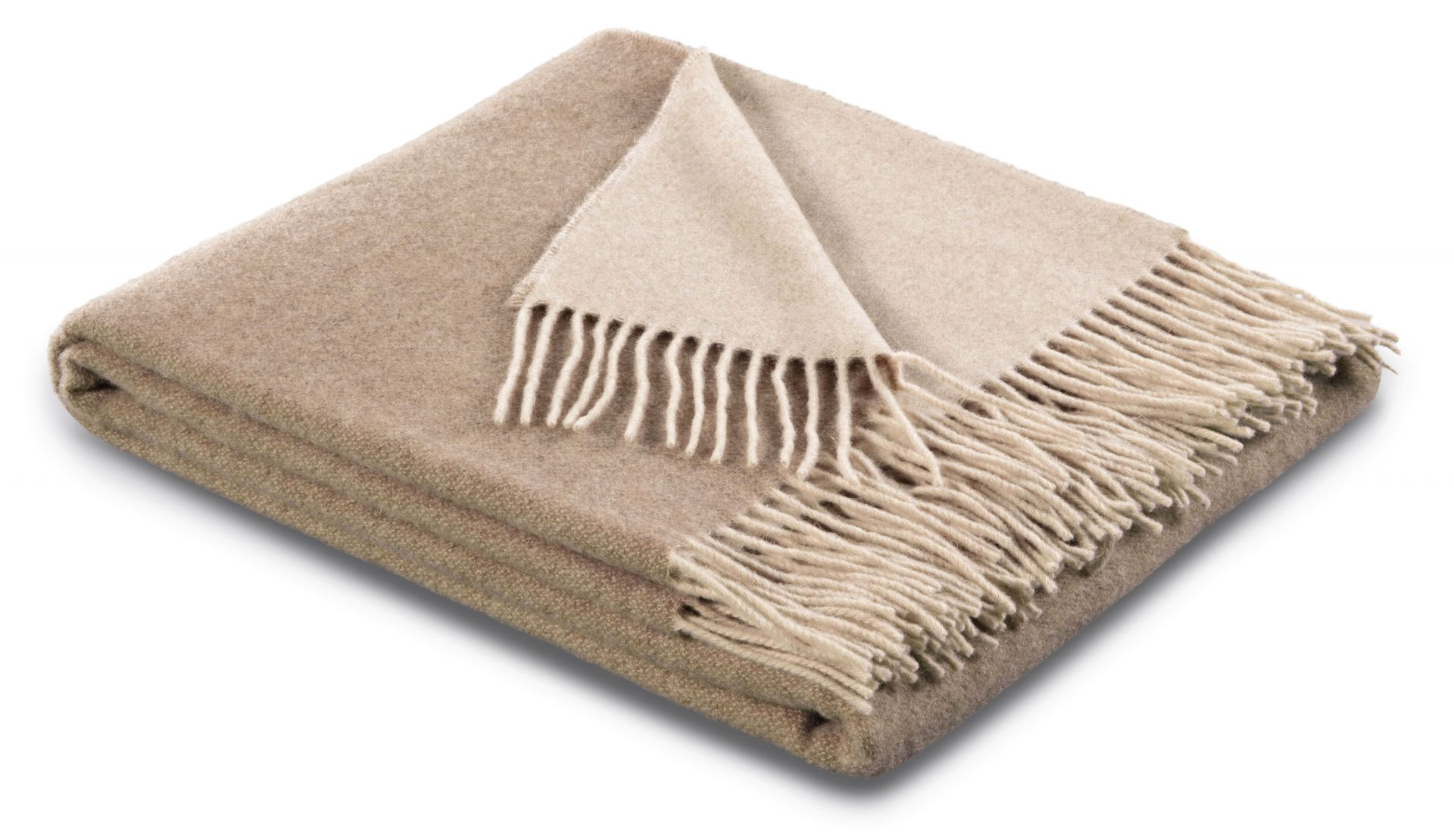 Biederlack Plaid / Decke natur-sand