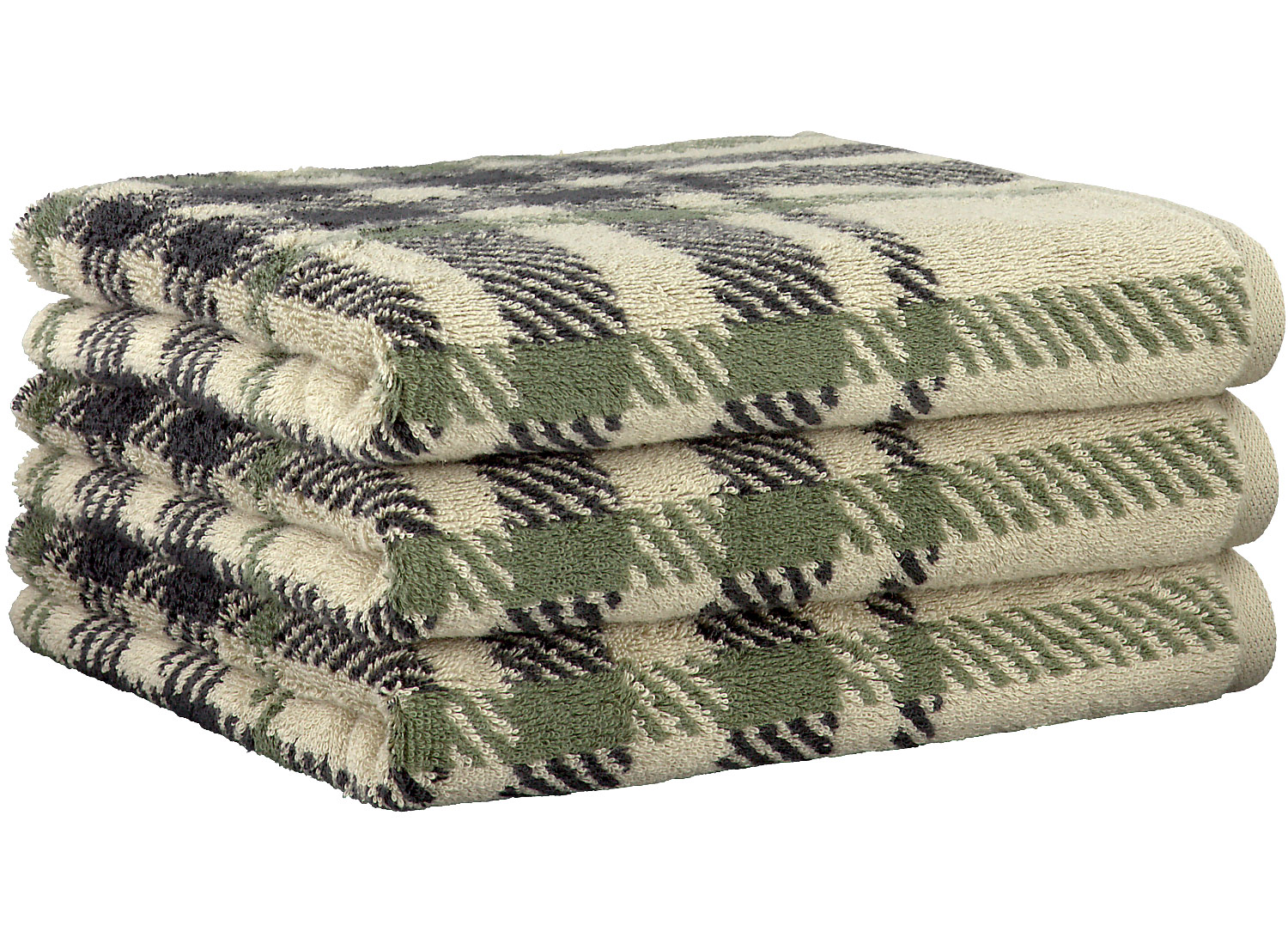 Cawö Handtuch Alpenchic Edition Karo 6231 | 37 Natur