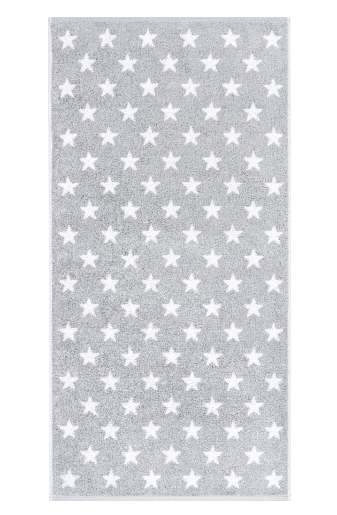 Cawö Handtuch New Stars 6261 | 76 platin/weiß