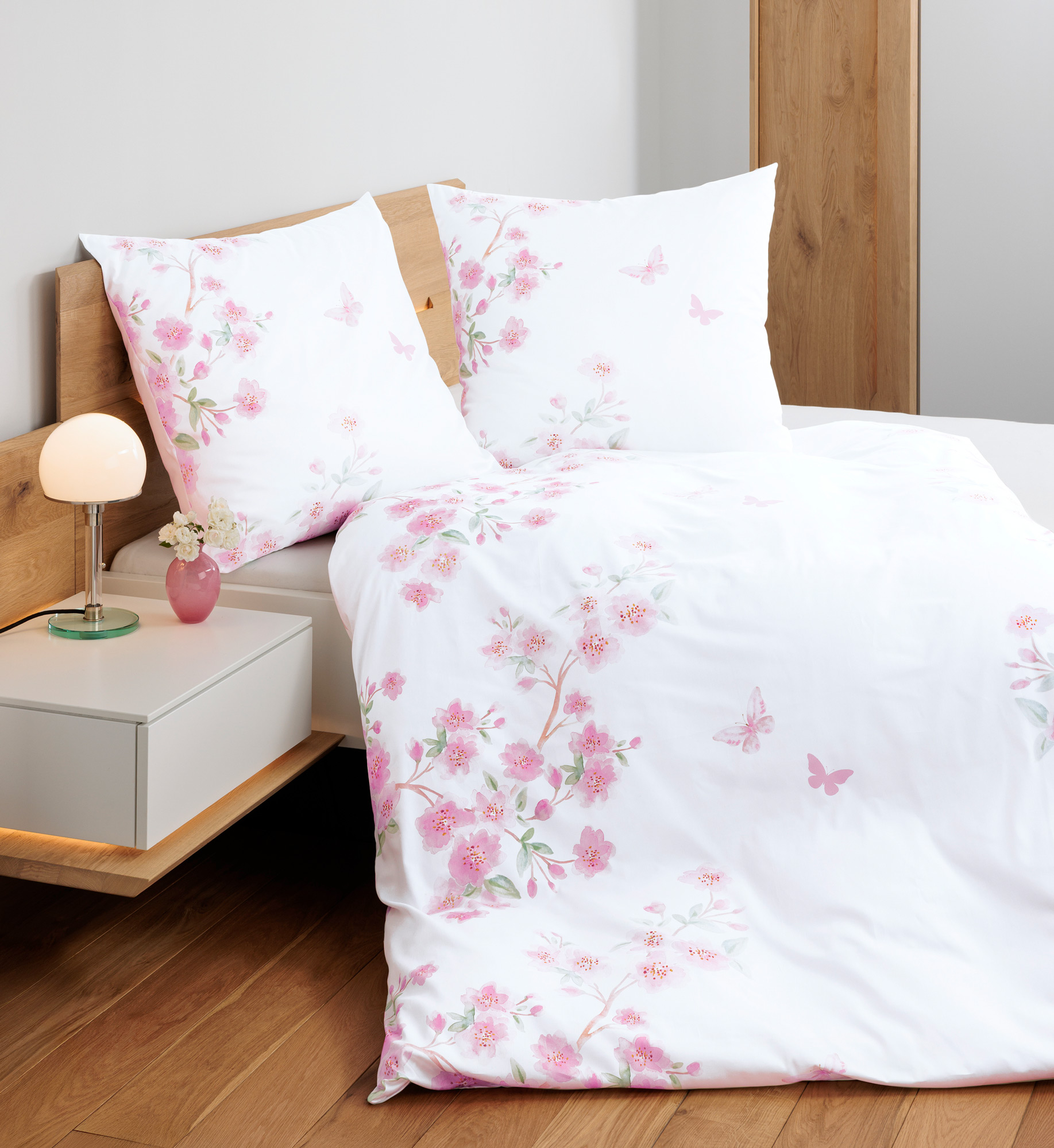 Janine Mako Satin Bettwäsche Moments | 01 rosa